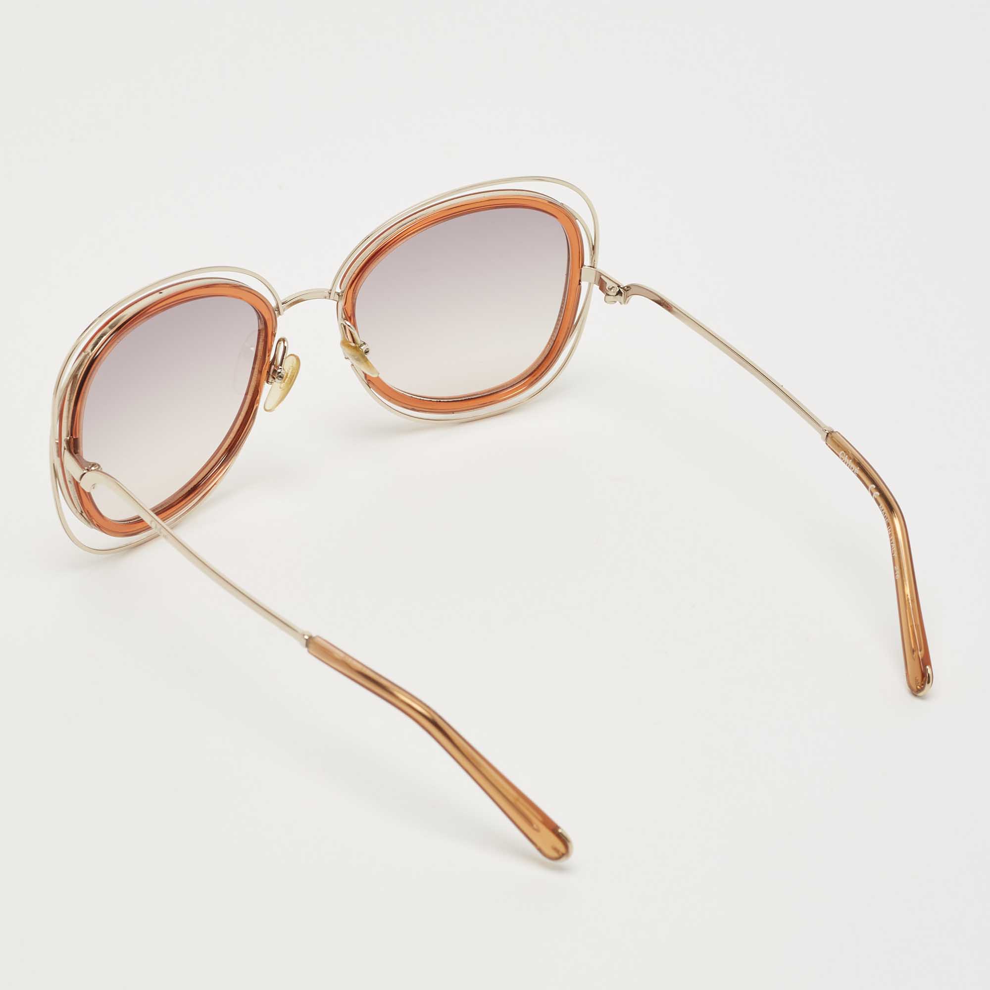 Chloé Brown CE123S Carlina Oversized Sunglasses