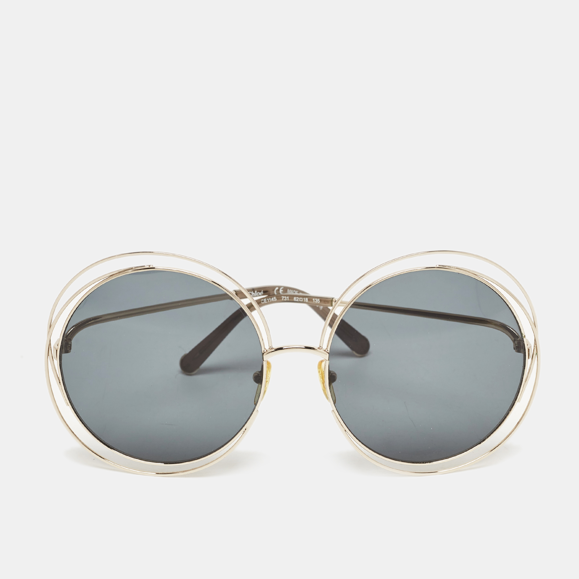 Chloe Black/Gold CE114S  Round Sunglasses
