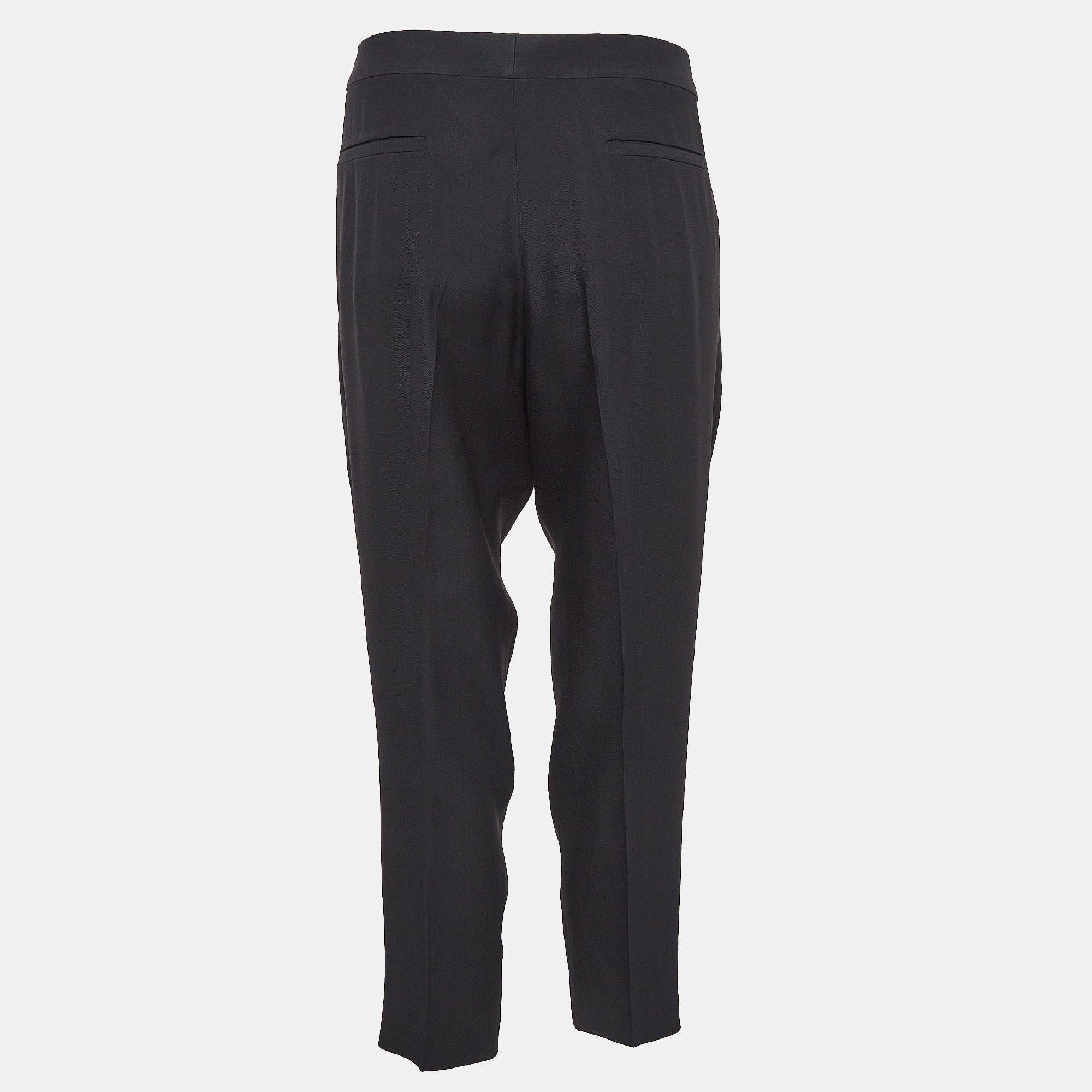 Chloe Black Gabardine Trousers L