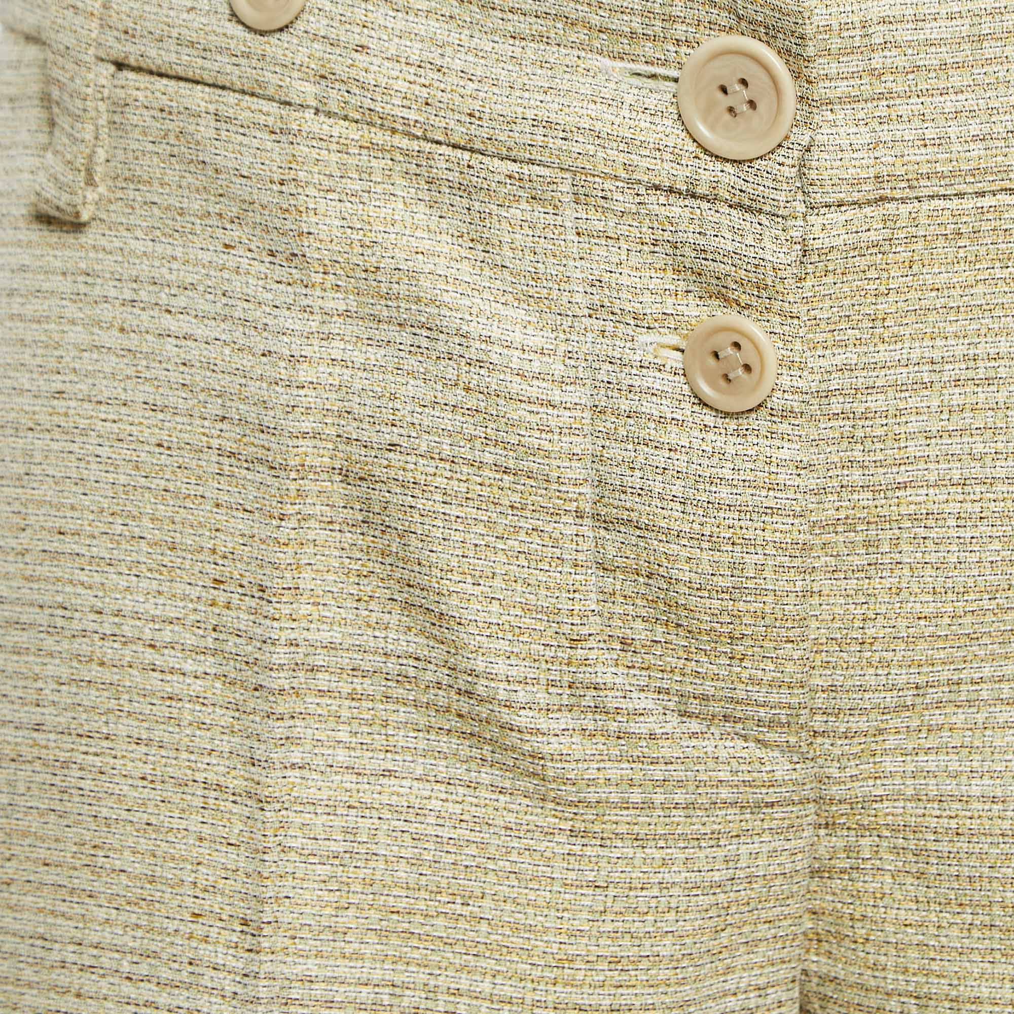 Chloe Beige Patterned Regular Shorts L