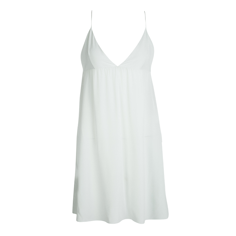 Image of Chloe Faded Mint Green Silk Noodle Strap Camisole S