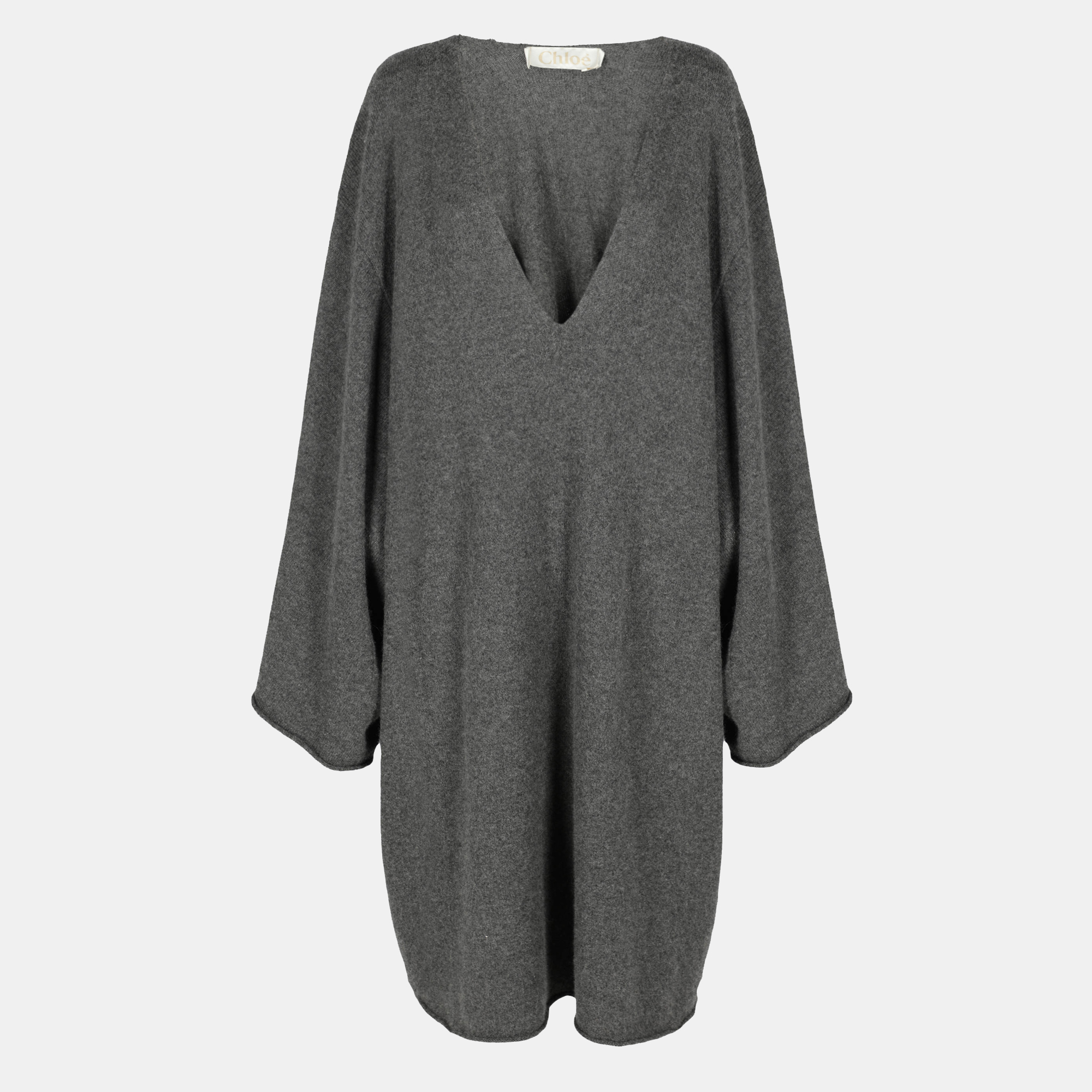 Chloé  Women's Wool Midi Dress - Grey - XS