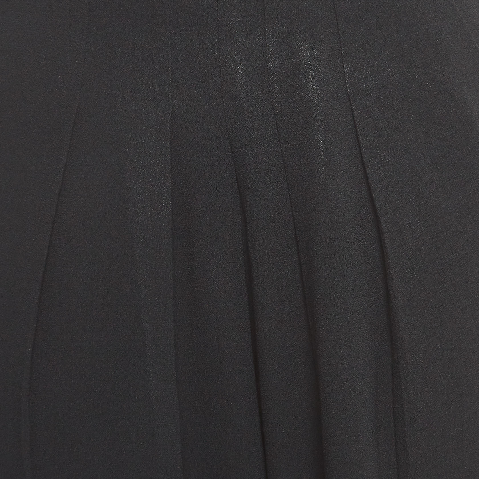 Chloe Black Crepe Pleated Trousers XS