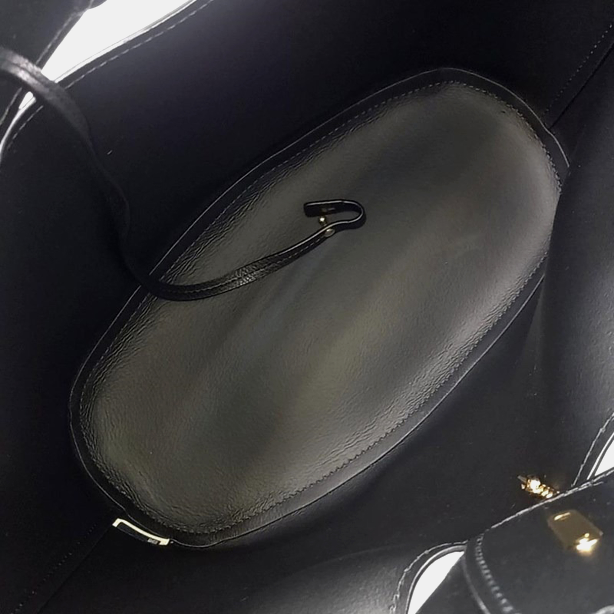 Chloe Black Leather Aby Tote Bag