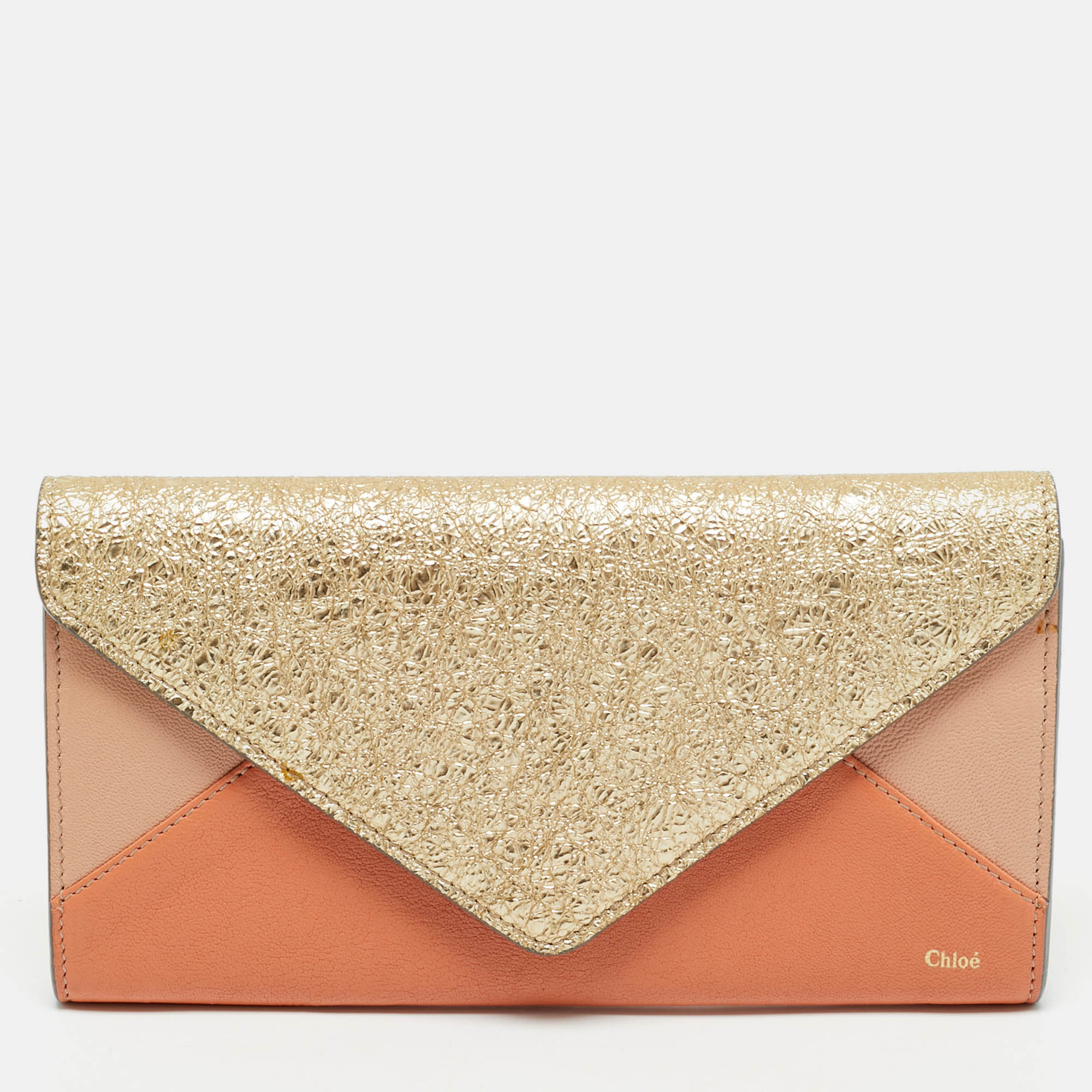 Chloe Tricolor Crinkled and Leather Envelope Flap Continental Wallet, Multicolor
Chloe Tricolor Crinkled and Leather Envelope Flap Continental Wallet, Multicolor