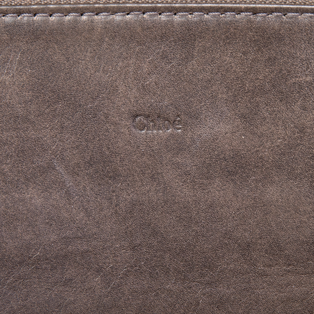 Chloé Grey Leather Satchel