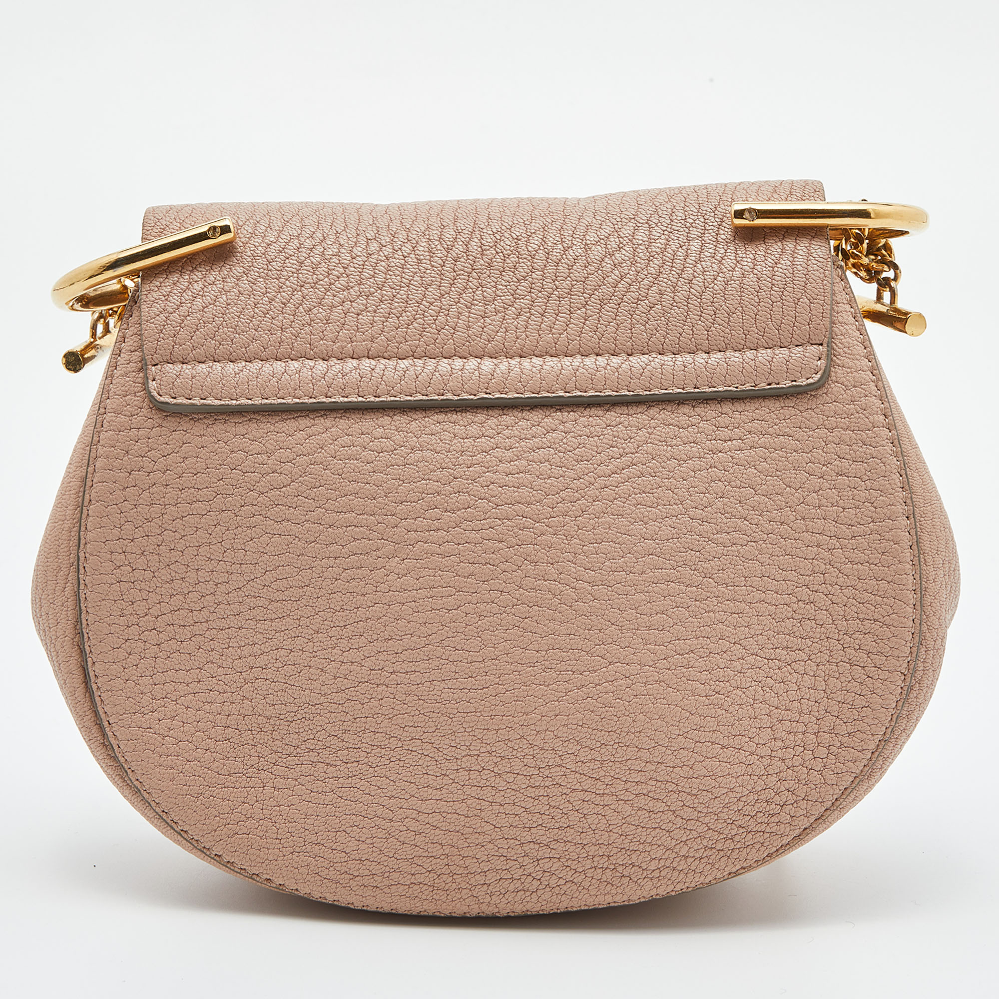 Chloe Pink Leather Small Drew Shoulder Bag