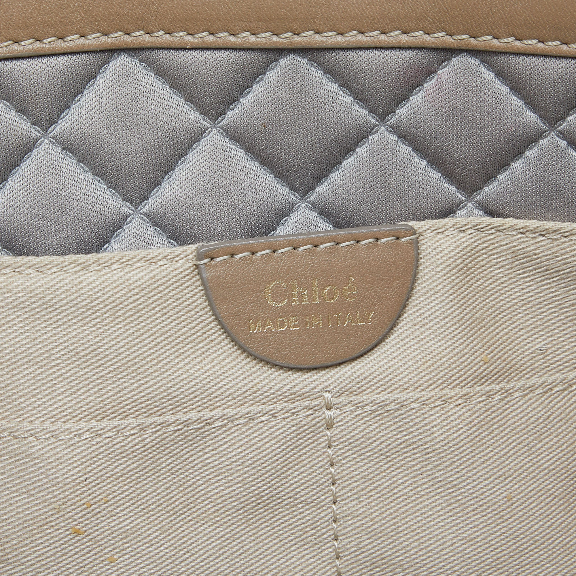 Chloe Tri Color Leather Chain Shoulder Bag