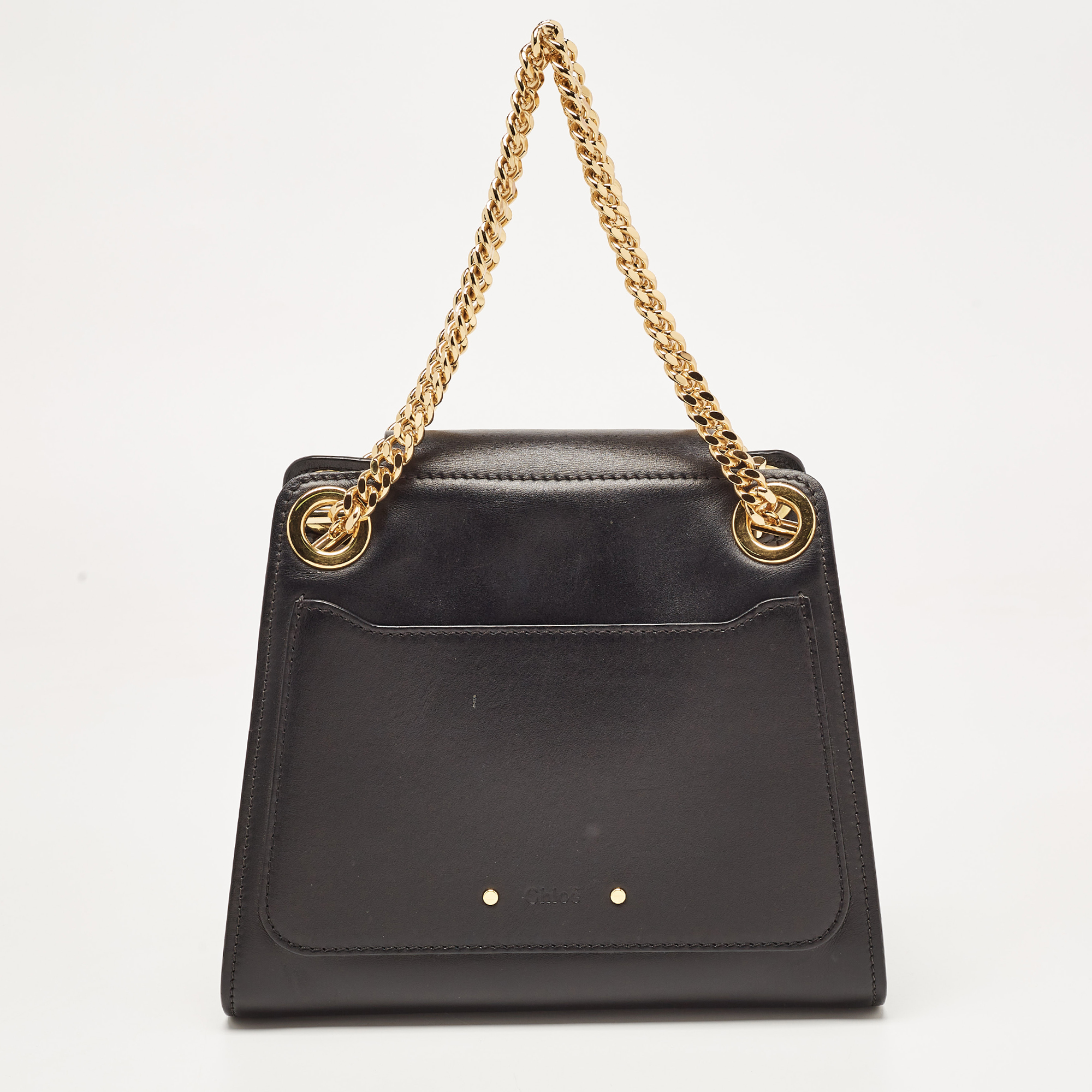 Chloé Black Leather Mini Annie Shoulder Bag