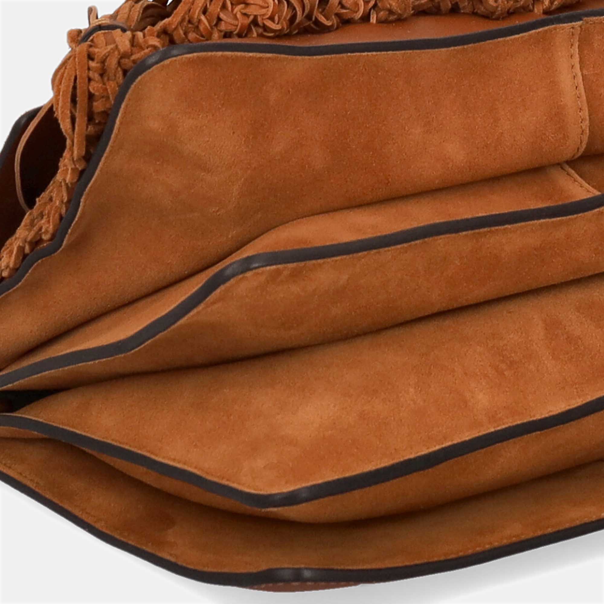 Chloe Faye -  Women's Leather Handbag - Brown - One Size