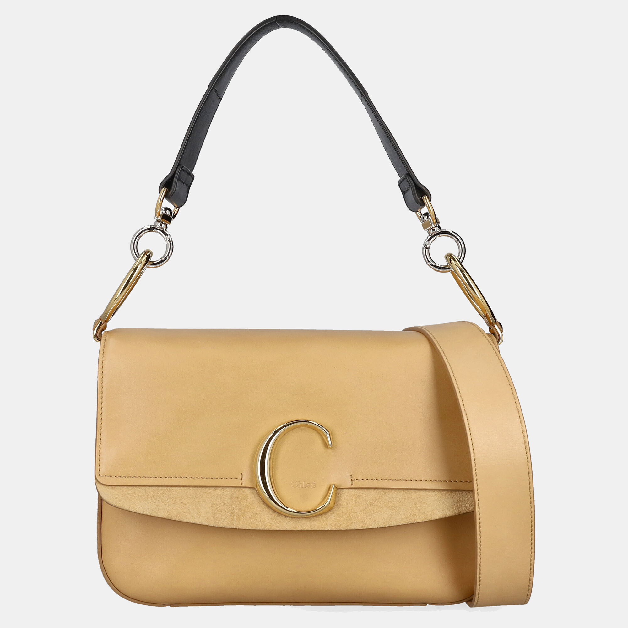 Chloe  Women's Leather Cross Body Bag - Beige - One Size