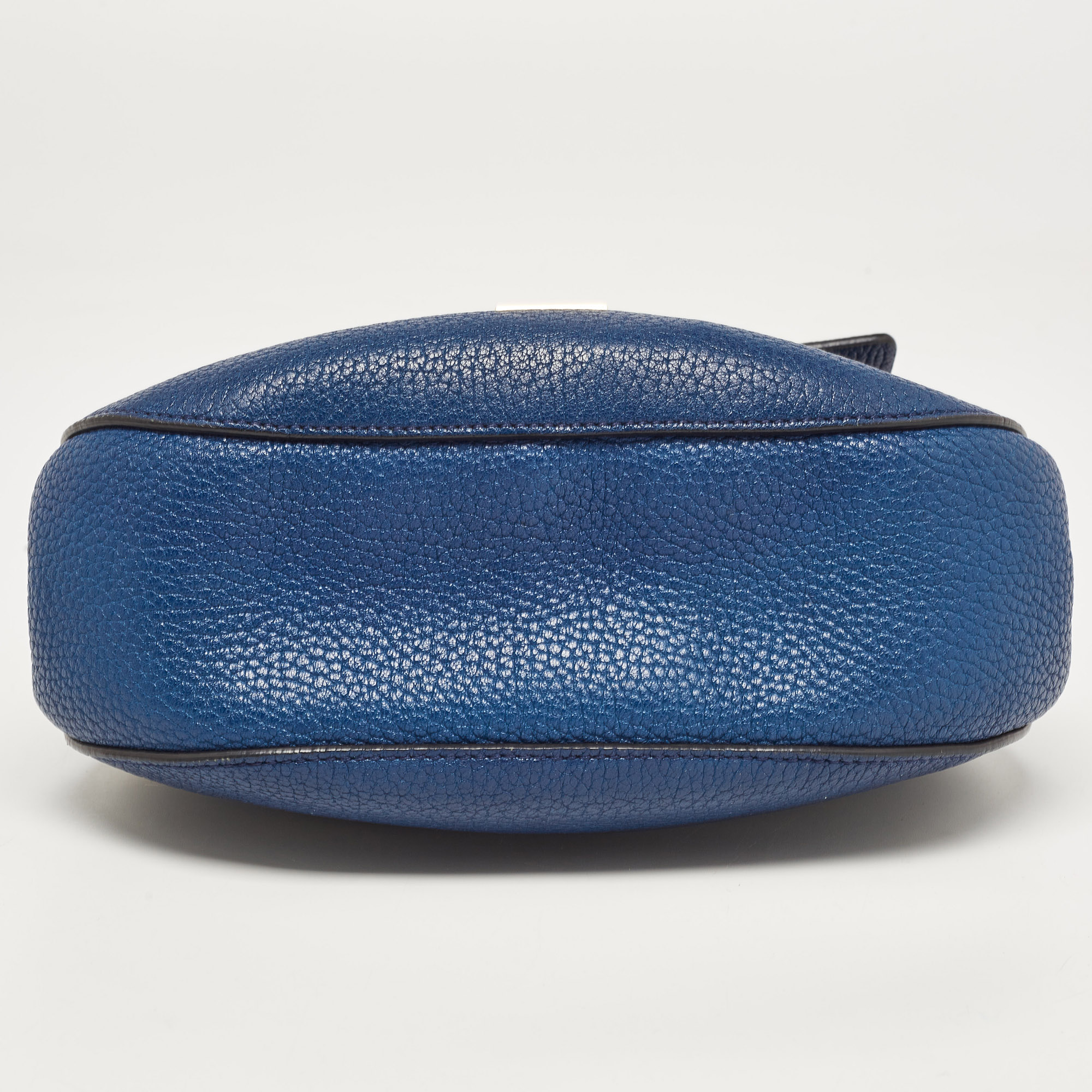 Chloe Blue Leather Medium Drew Shoulder Bag