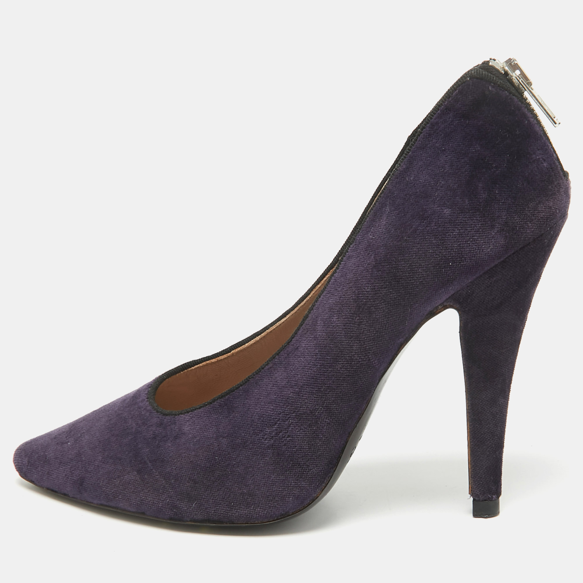 Chloe Purple Velvet Pumps Size 37