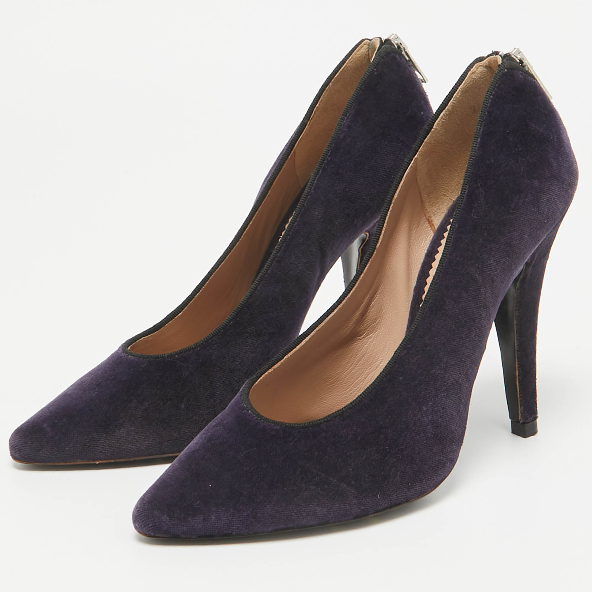 Chloe Purple Velvet Pumps Size 37