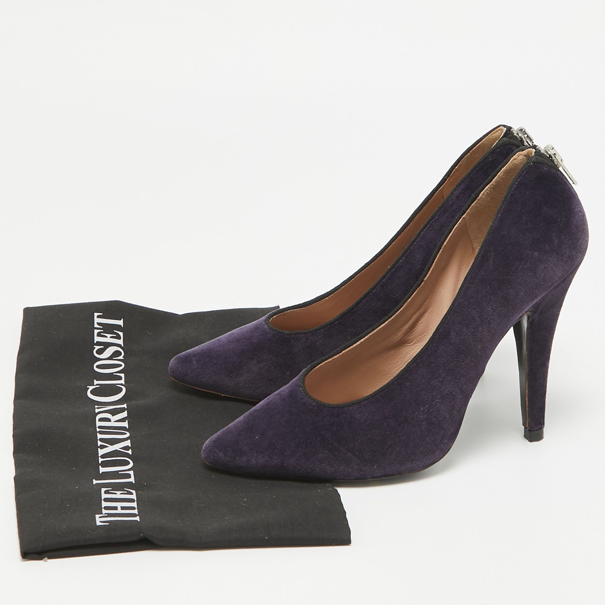 Chloe Purple Velvet Pumps Size 37