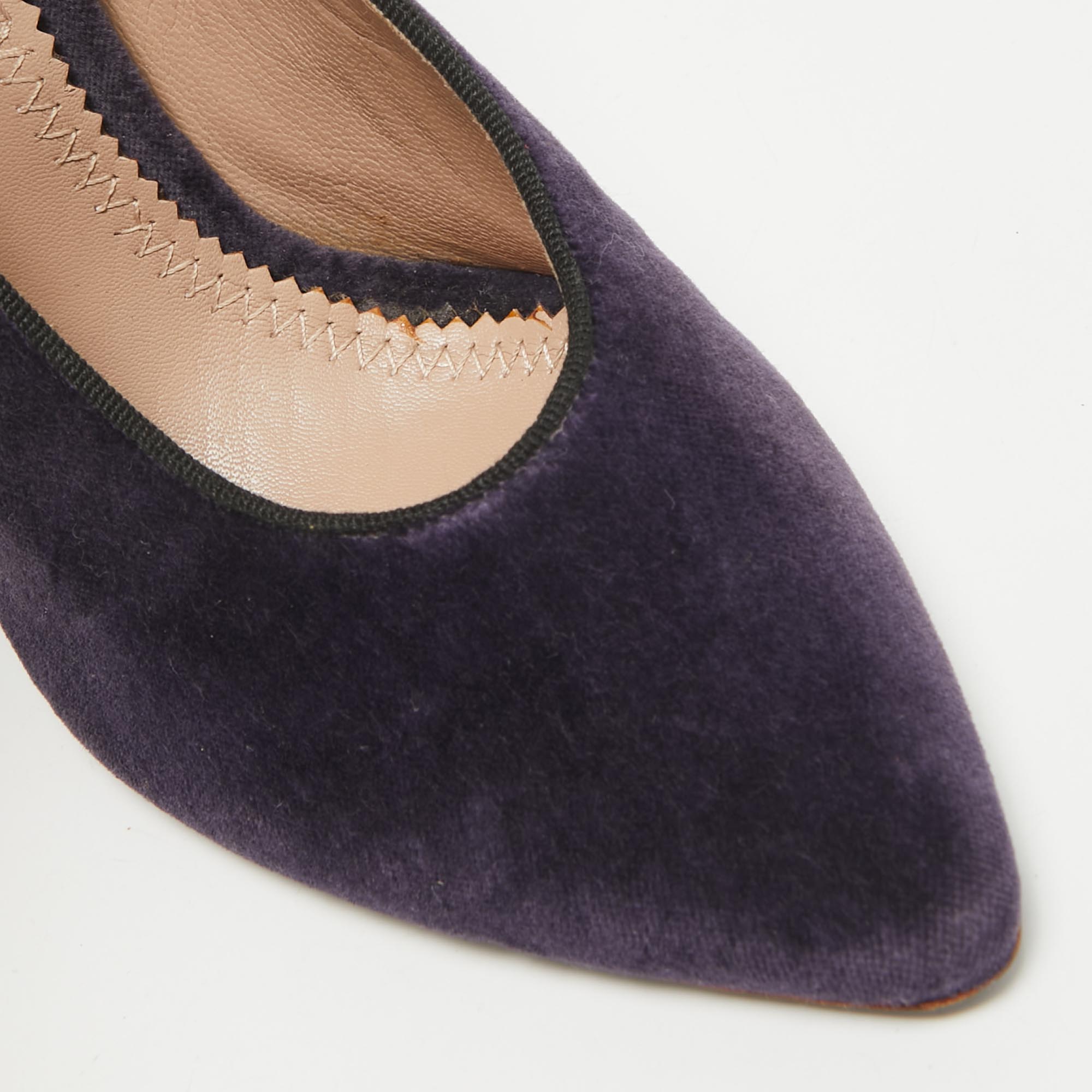 Chloe Purple Velvet Pumps Size 37