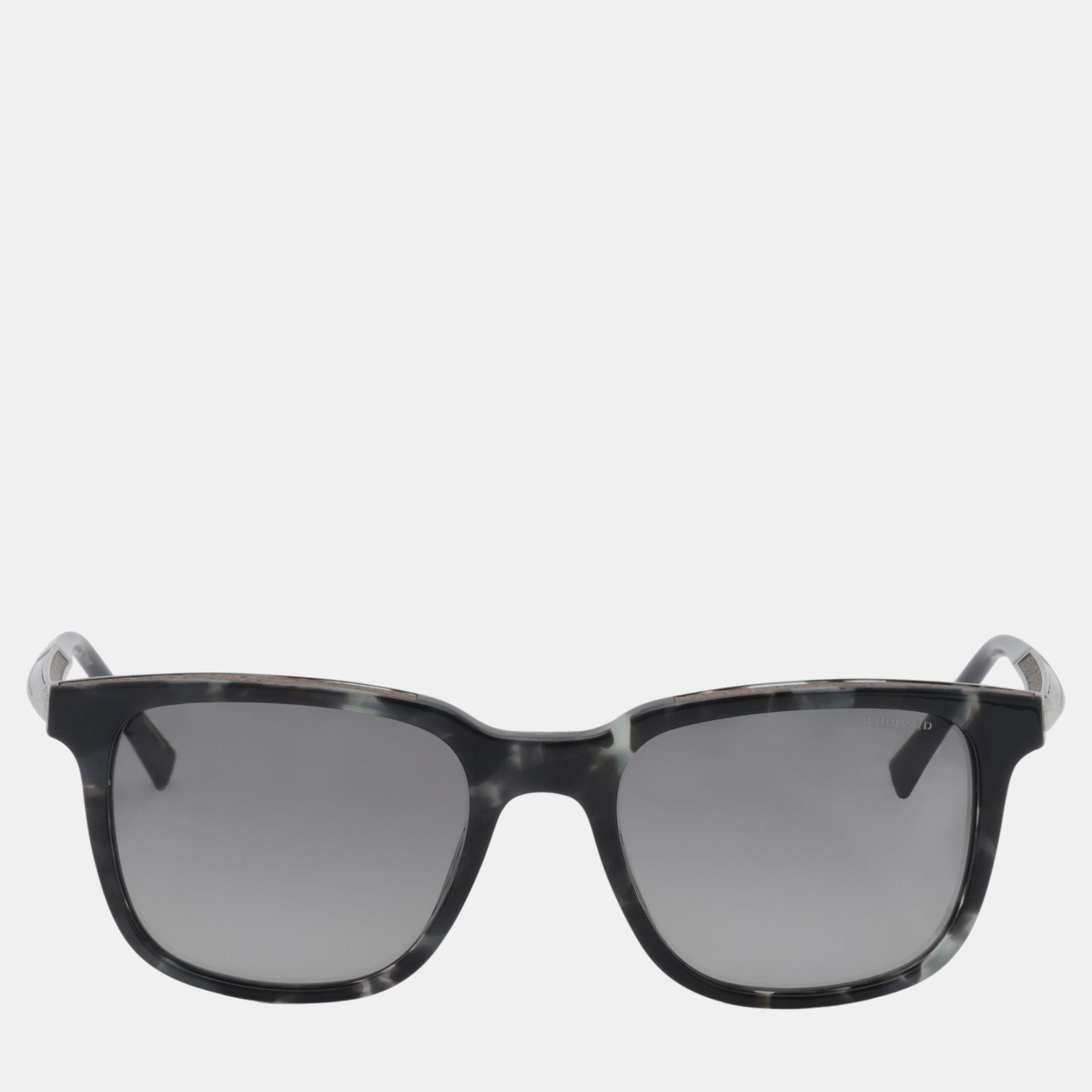 Chopard matte grey & smoke gradient wayfarer sunglasses
