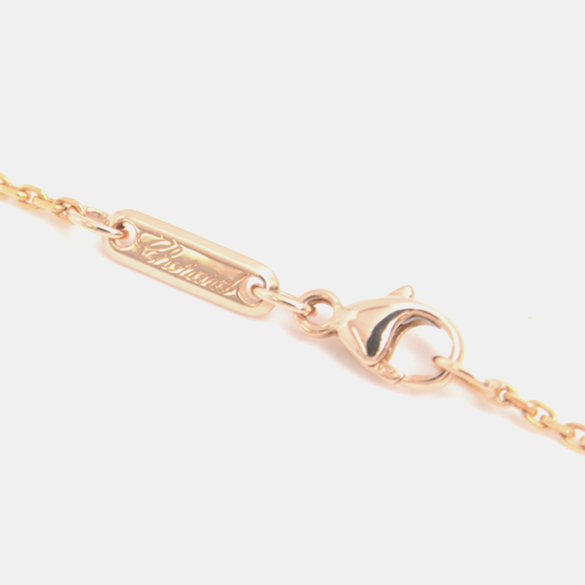 Chopard 18K Rose Gold And Diamond Happy Bubbles Pendant Necklace