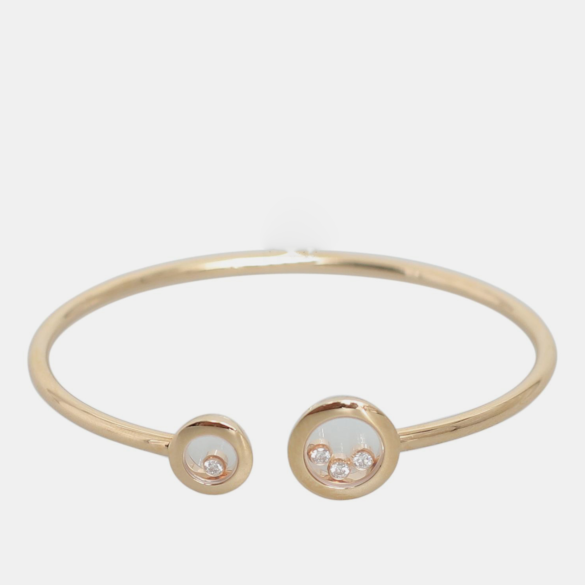 Chopard 18k Rose Gold Happy Diamonds Icon Bangle