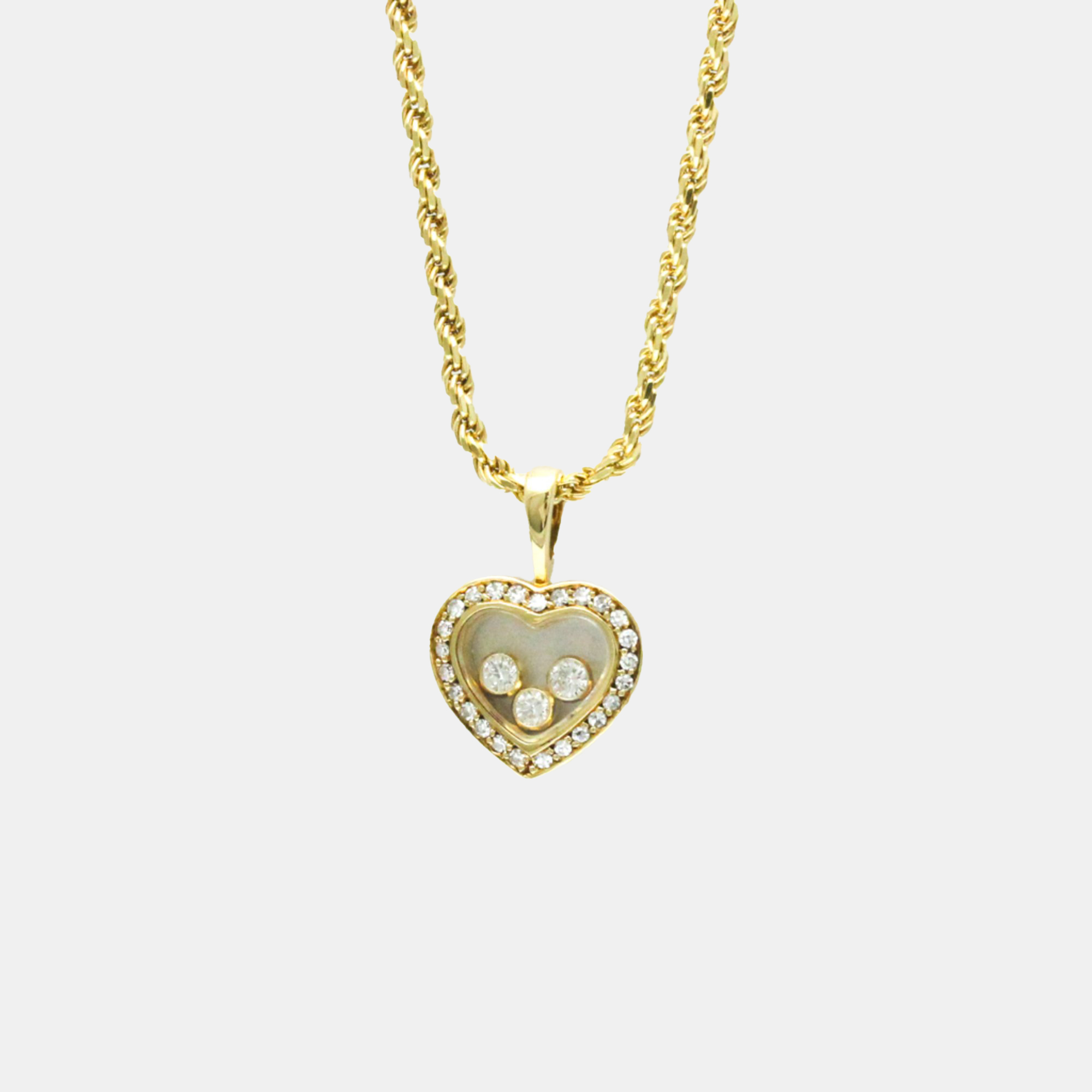 Chopard 18K Yellow Gold Diamond Happy Hearts Icon Pendant Necklace
Chopard 18K Yellow Gold Diamond Happy Hearts Icon Pendant Necklace