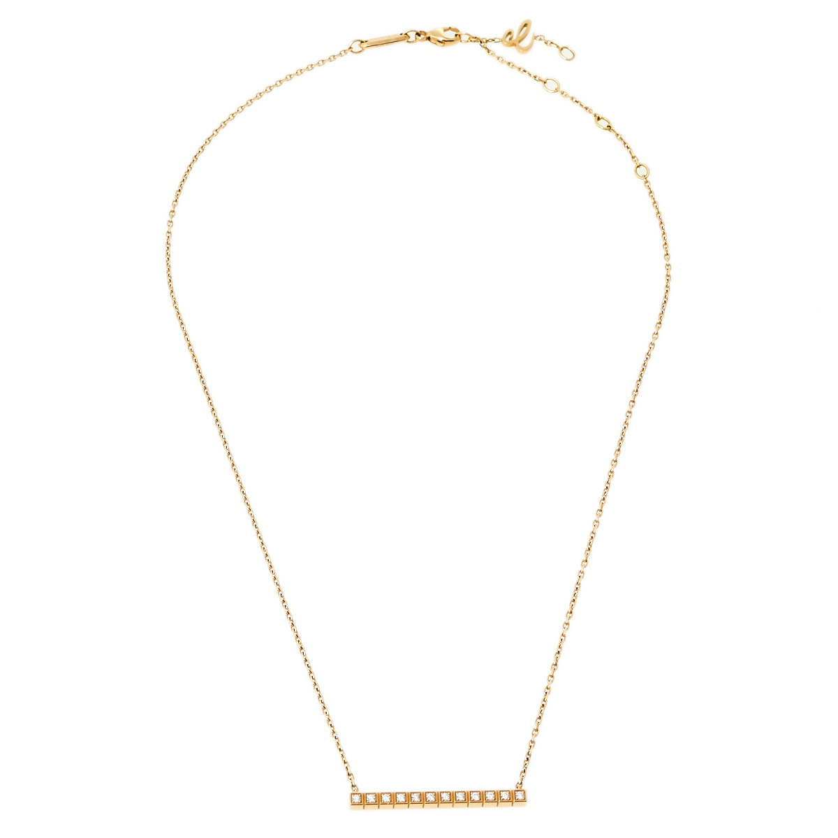 Chopard Ice Cube Pure Diamond 18K Yellow Gold Necklace
Chopard Ice Cube Pure Diamond 18K Yellow Gold Necklace