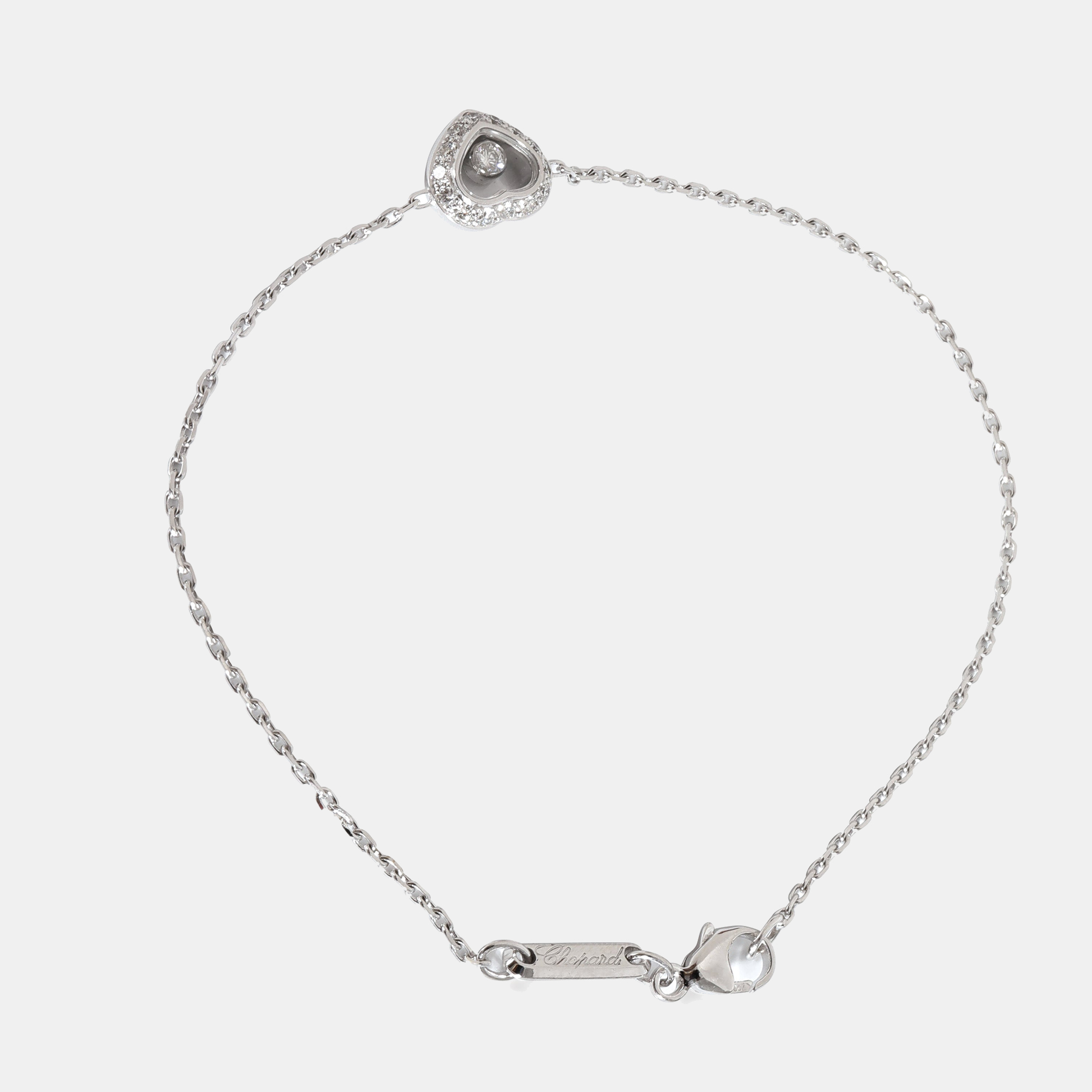Chopard Happy Diamonds Bracelet In 18k White Gold 0.19 CTW