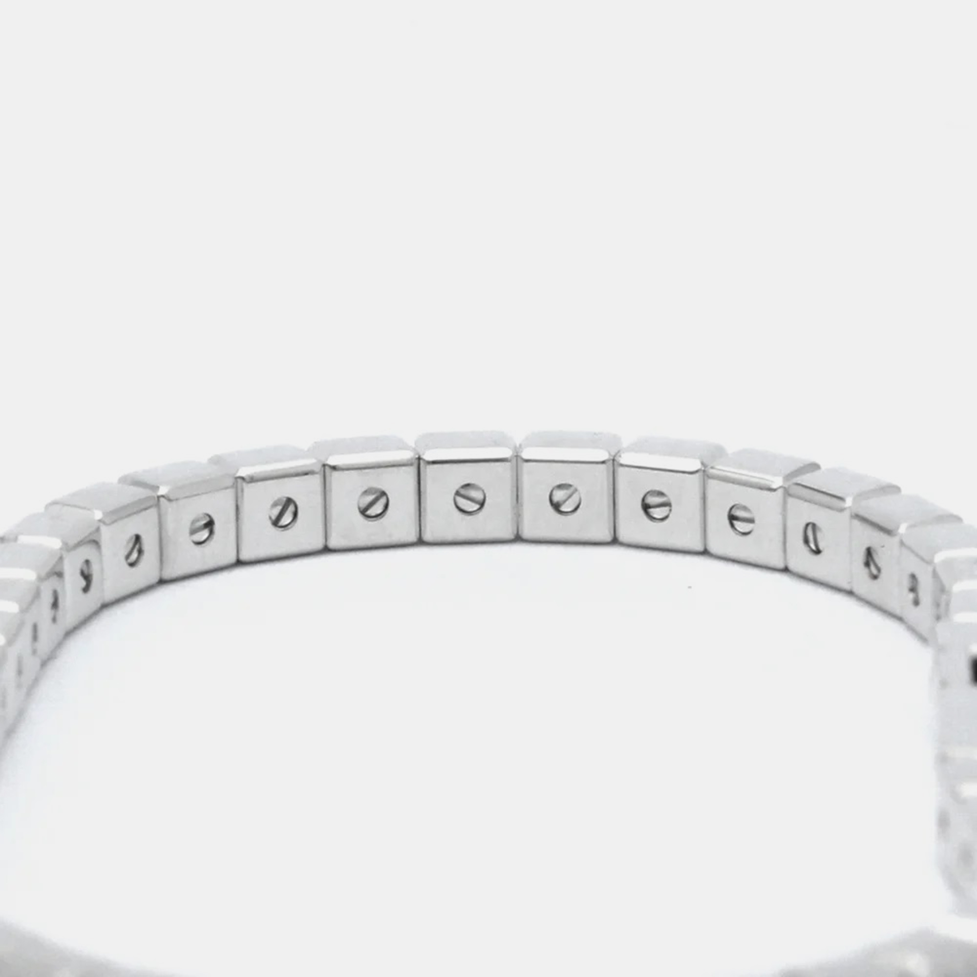 Chopard Ice Cube 18K White Gold Diamond Bracelet 16.5