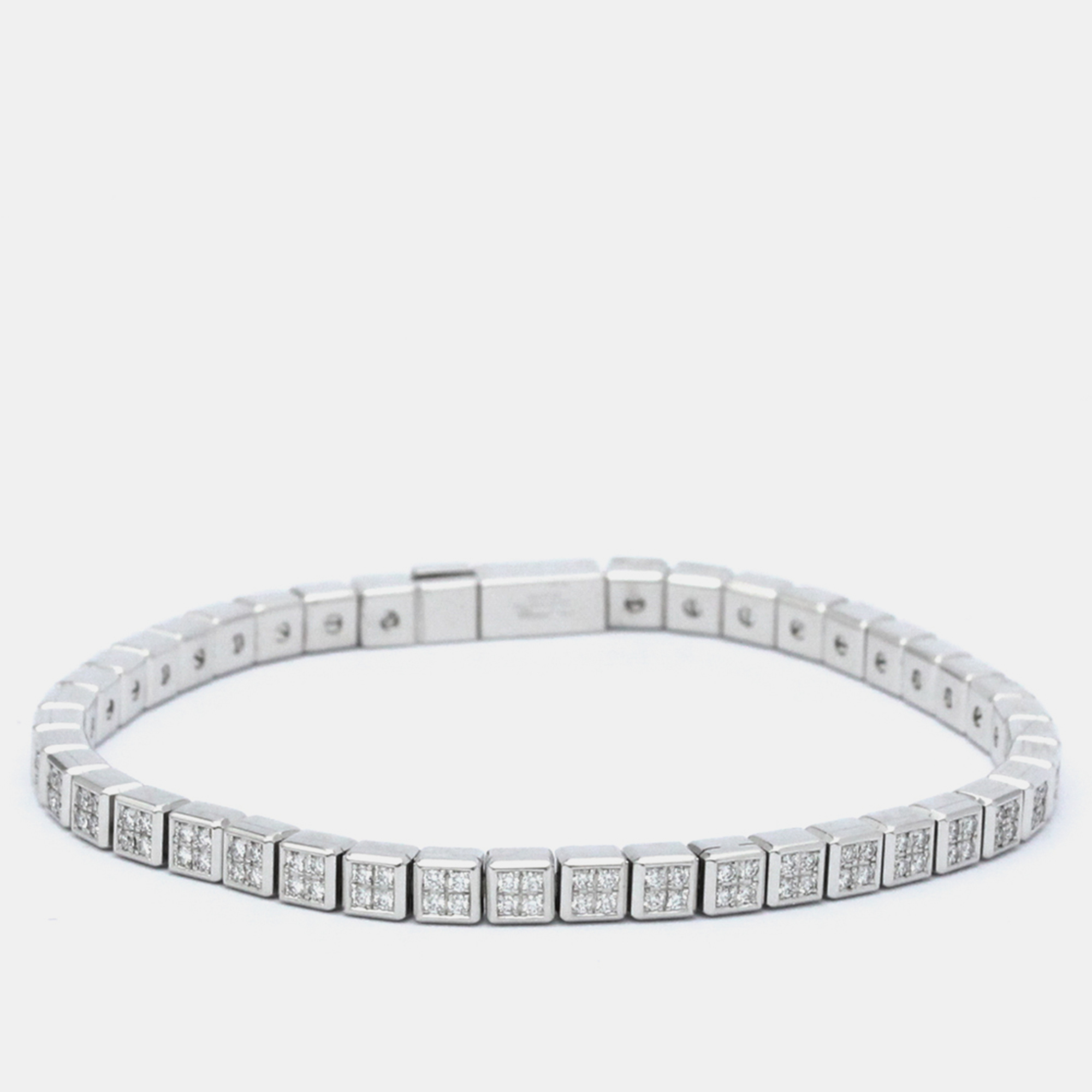 Chopard Ice Cube 18K White Gold Diamond Bracelet 16.5