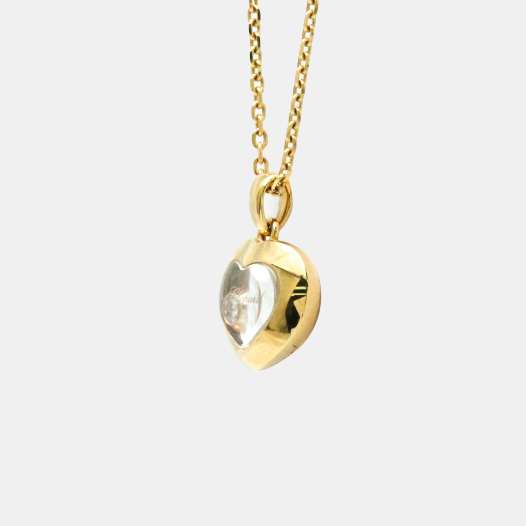 Chopard Happy Diamonds Heart 18K Rose Gold Diamond Necklace
