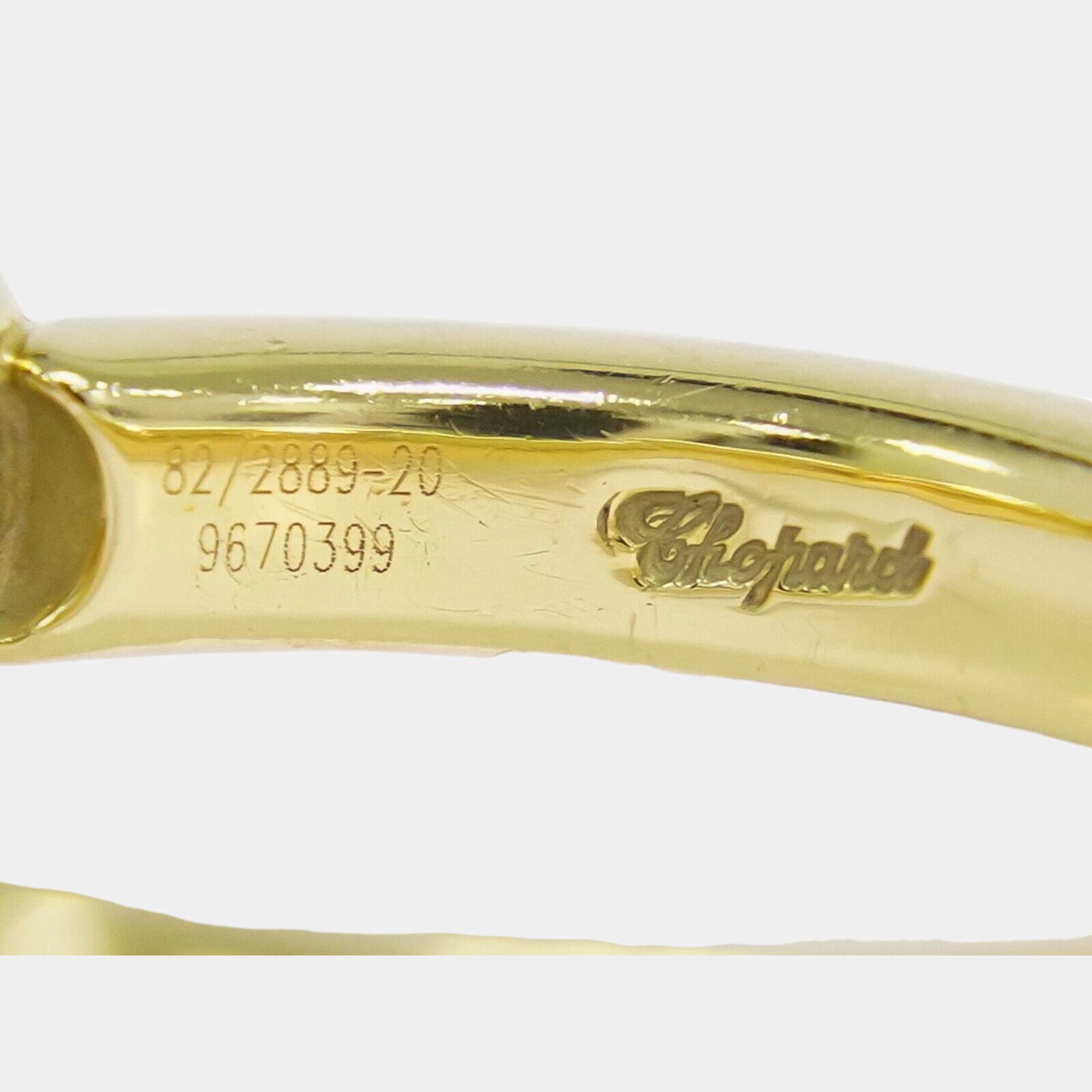 Chopard 18K Yellow Gold And Diamond Happy Diamonds Heart Ring