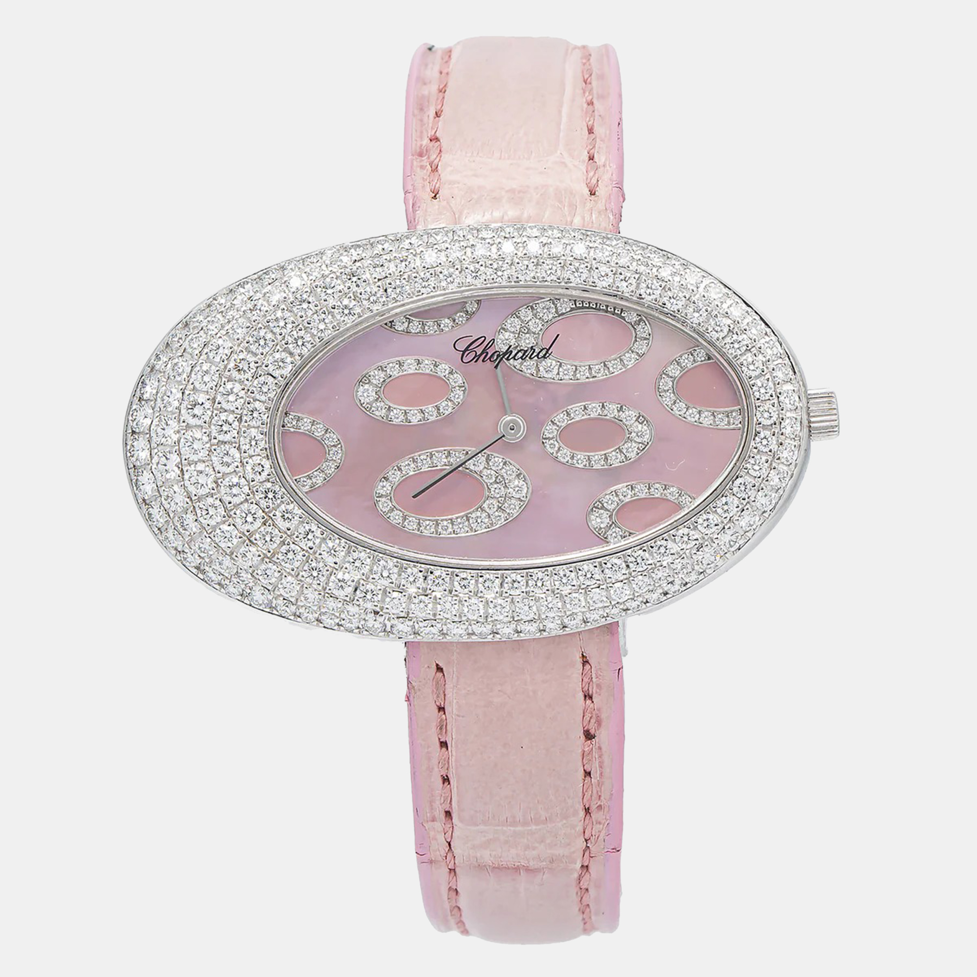 Chopard Classique 139109-1003 Quartz Pink Diamond Stainless Steel Women's Wristwatch
Chopard Classique 139109-1003 Quartz Pink Diamond Stainless Steel Women's Wristwatch