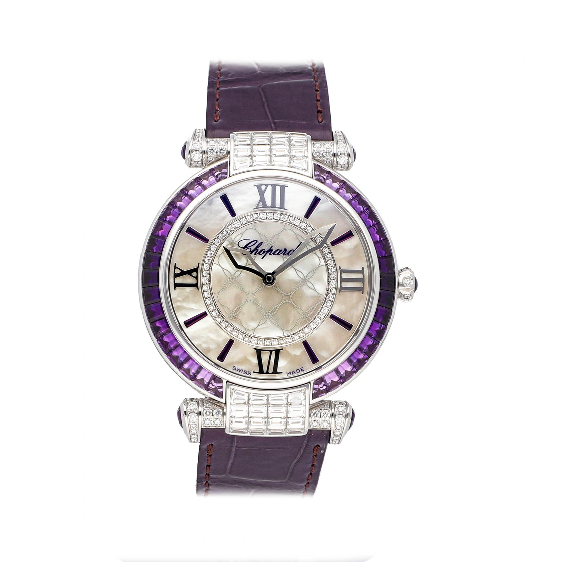 Chopard MOP Diamonds 18K White Gold Imperiale Joaillerie 384239-1012 Women's Wristwatch 40 MM