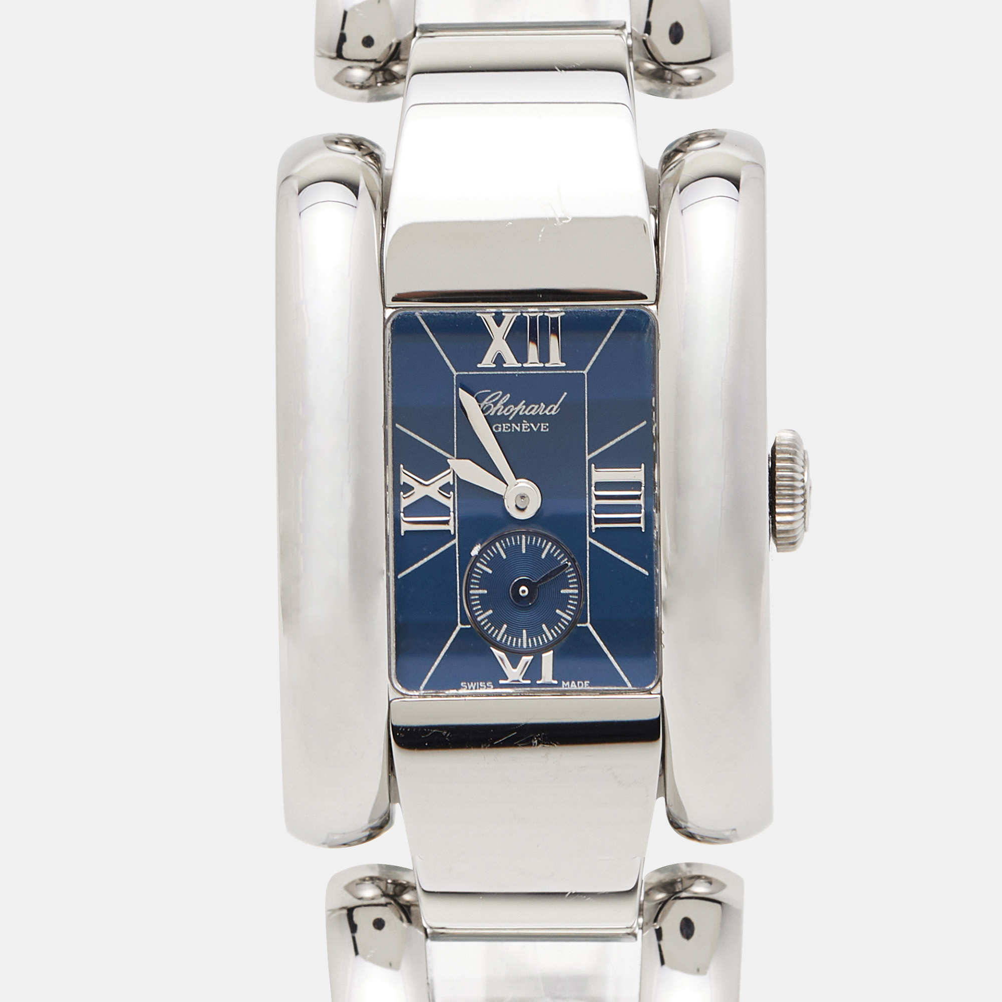 Chopard Blue Stainless Steel La Strada 8357 Women's Wristwatch 23 X 34 Mm