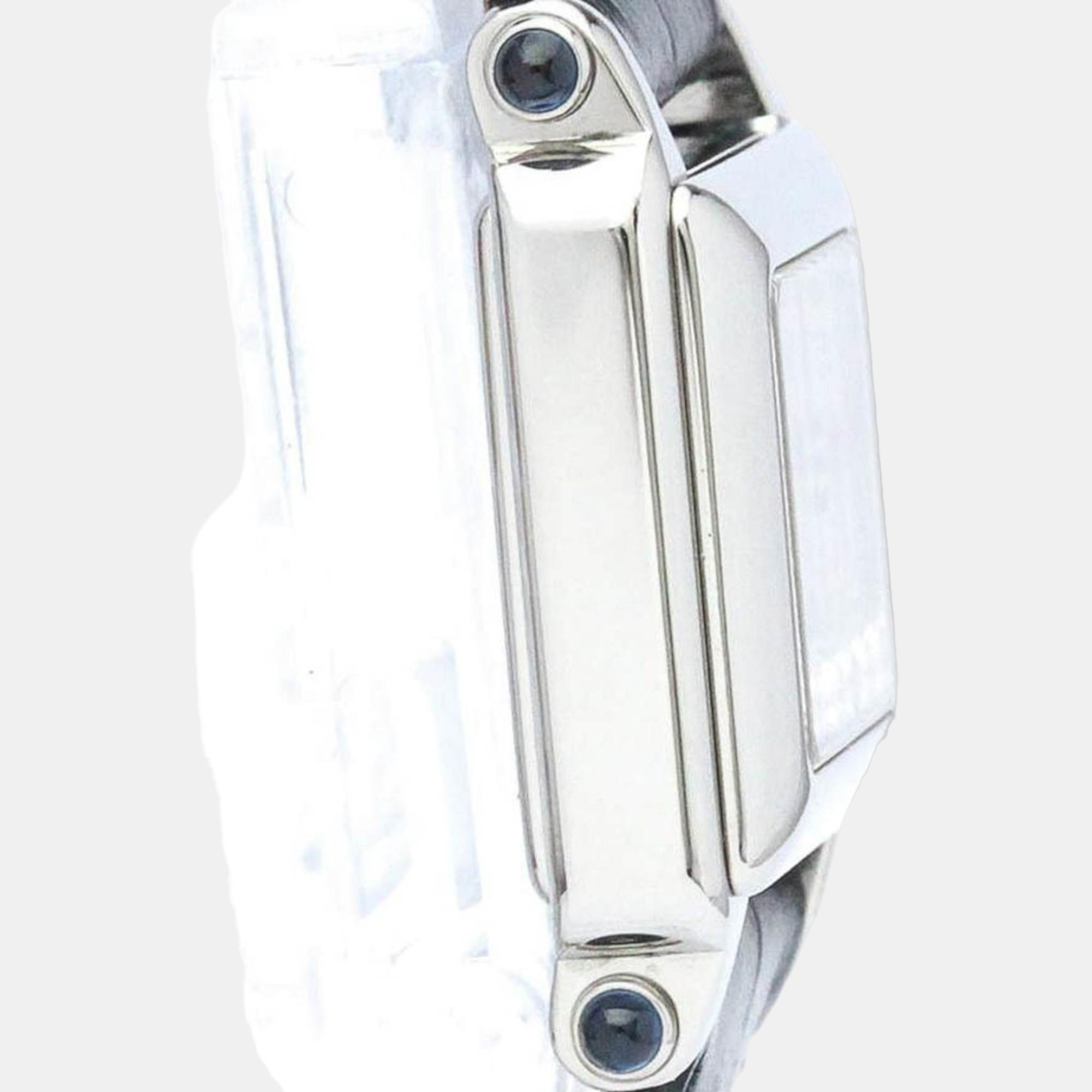 Chopard White Diamond Stainless Steel Happy Sport 27/8892-23 Quartz Women's Wristwatch 23 Mm