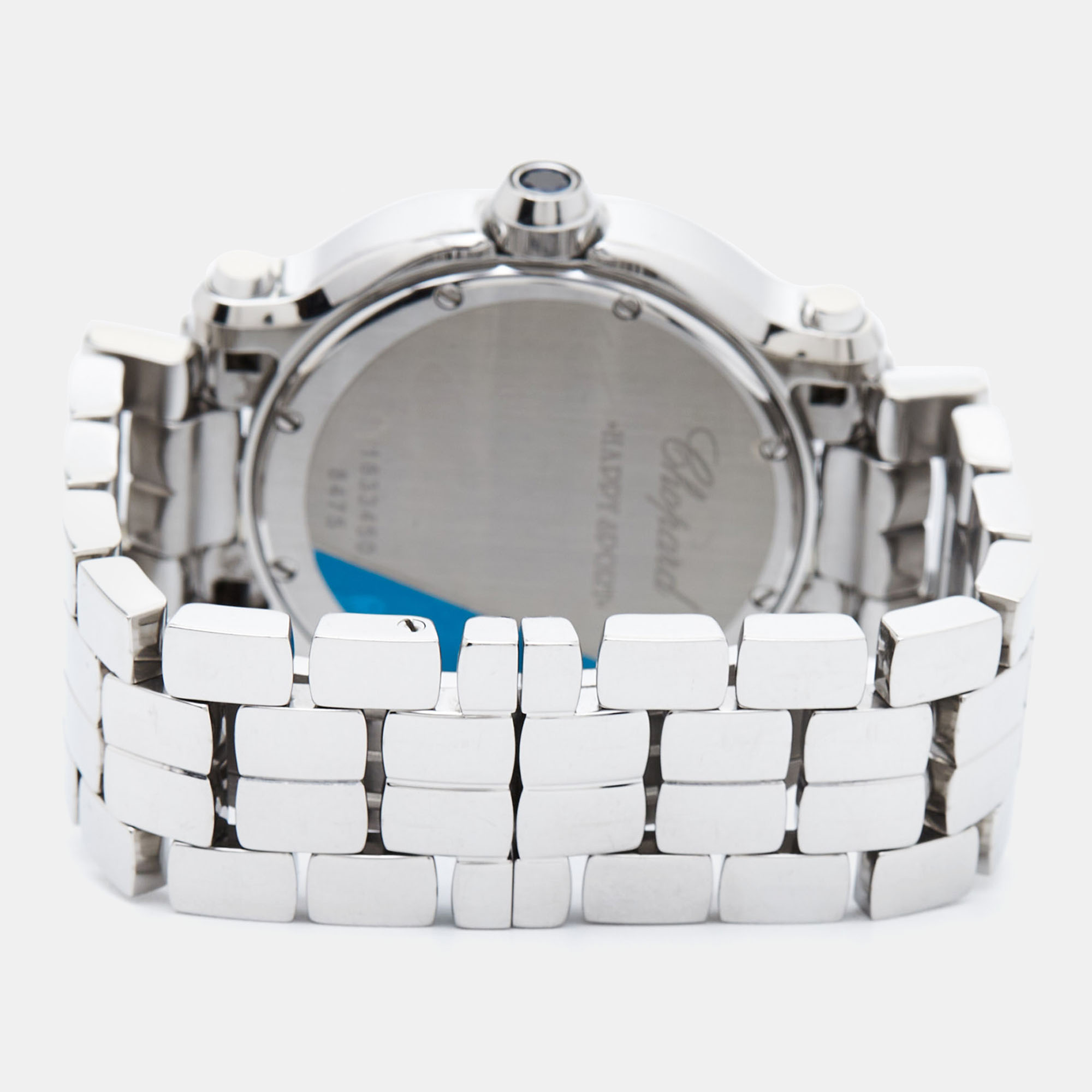 Chopard Mother Of Pearl Diamond Stainless Steel Happy Sport 278477-3002 Women's Wristwatch 36 Mm