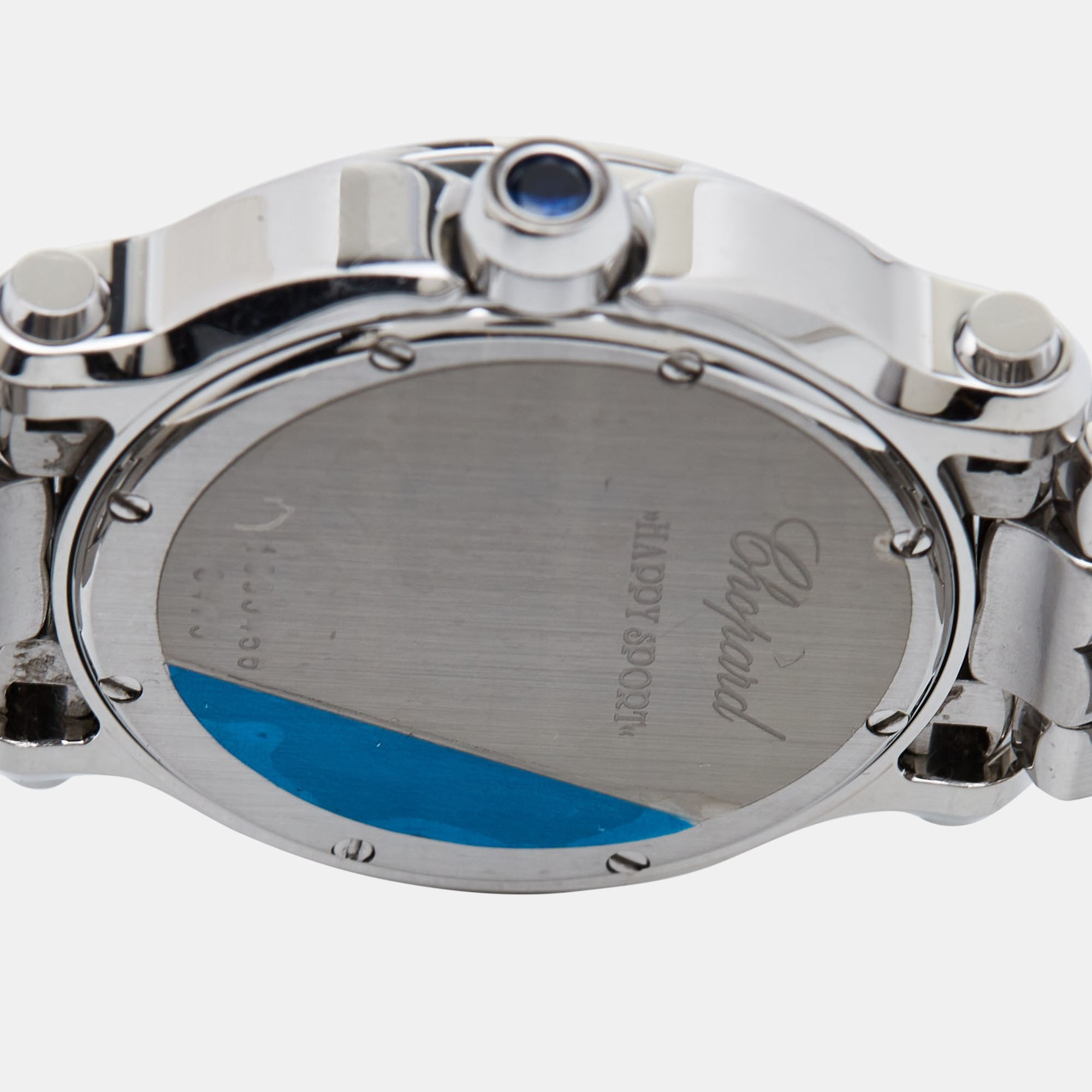 Chopard Mother Of Pearl Diamond Stainless Steel Happy Sport 278477-3002 Women's Wristwatch 36 Mm