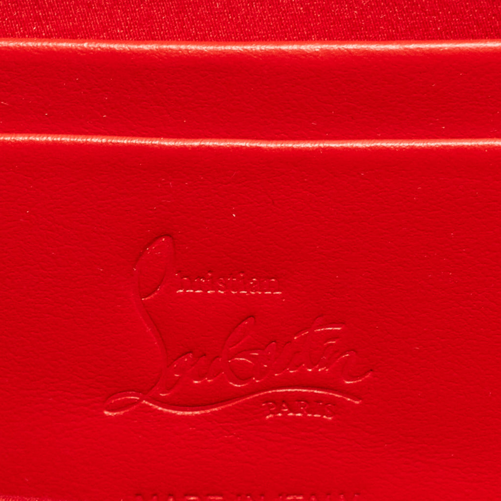 Christian Louboutin Black Patent Leather Loubitwist Clutch