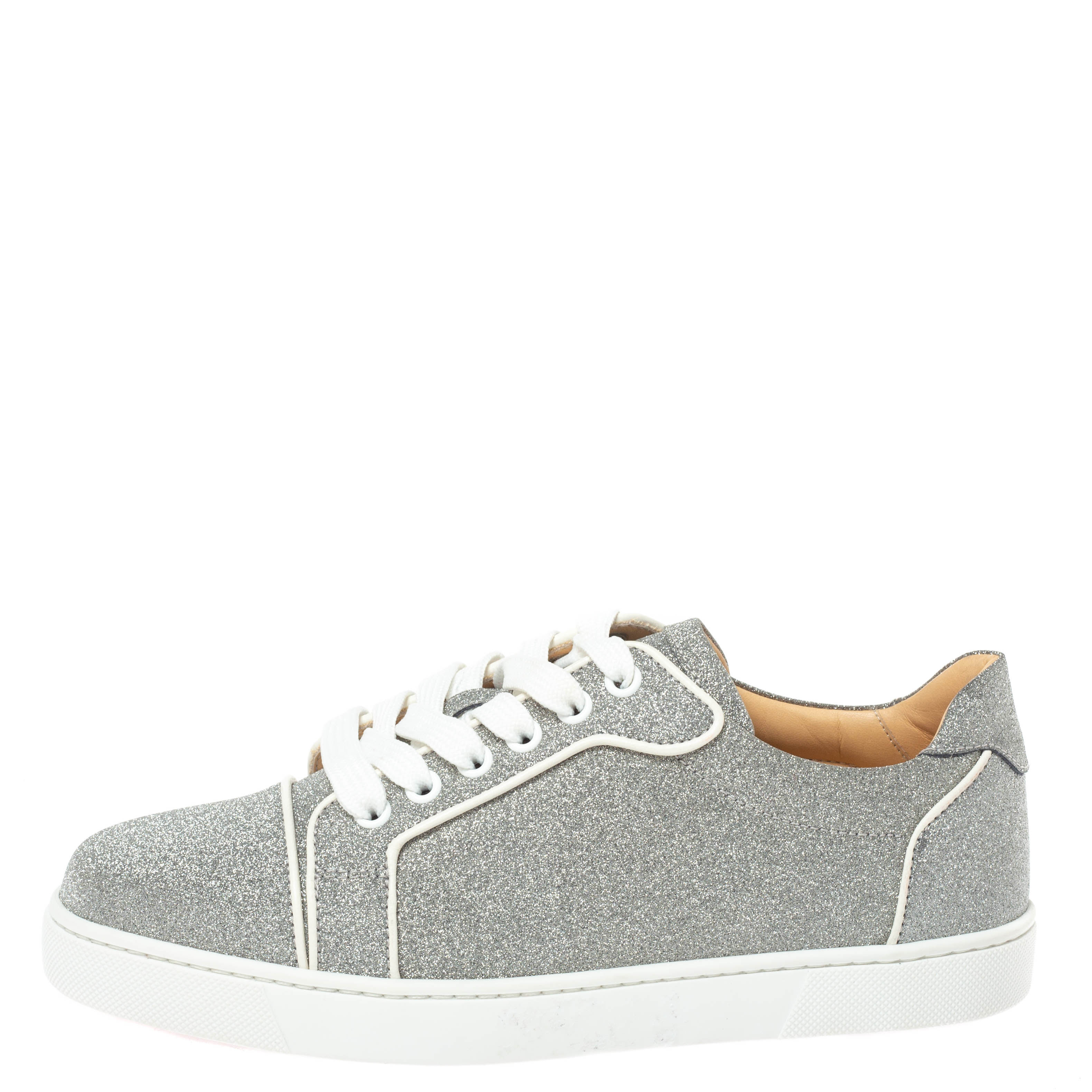 Christian Louboutin Silver Glitter Gondoliere Orlato Low Top Sneakers Size
Christian Louboutin Silver Glitter Gondoliere Orlato Low Top Sneakers Size