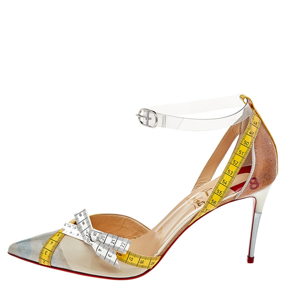 Christian Louboutin Multicolor Tape Trimmed PVC Metri Pumps Size
Christian Louboutin Multicolor Tape Trimmed PVC Metri Pumps Size