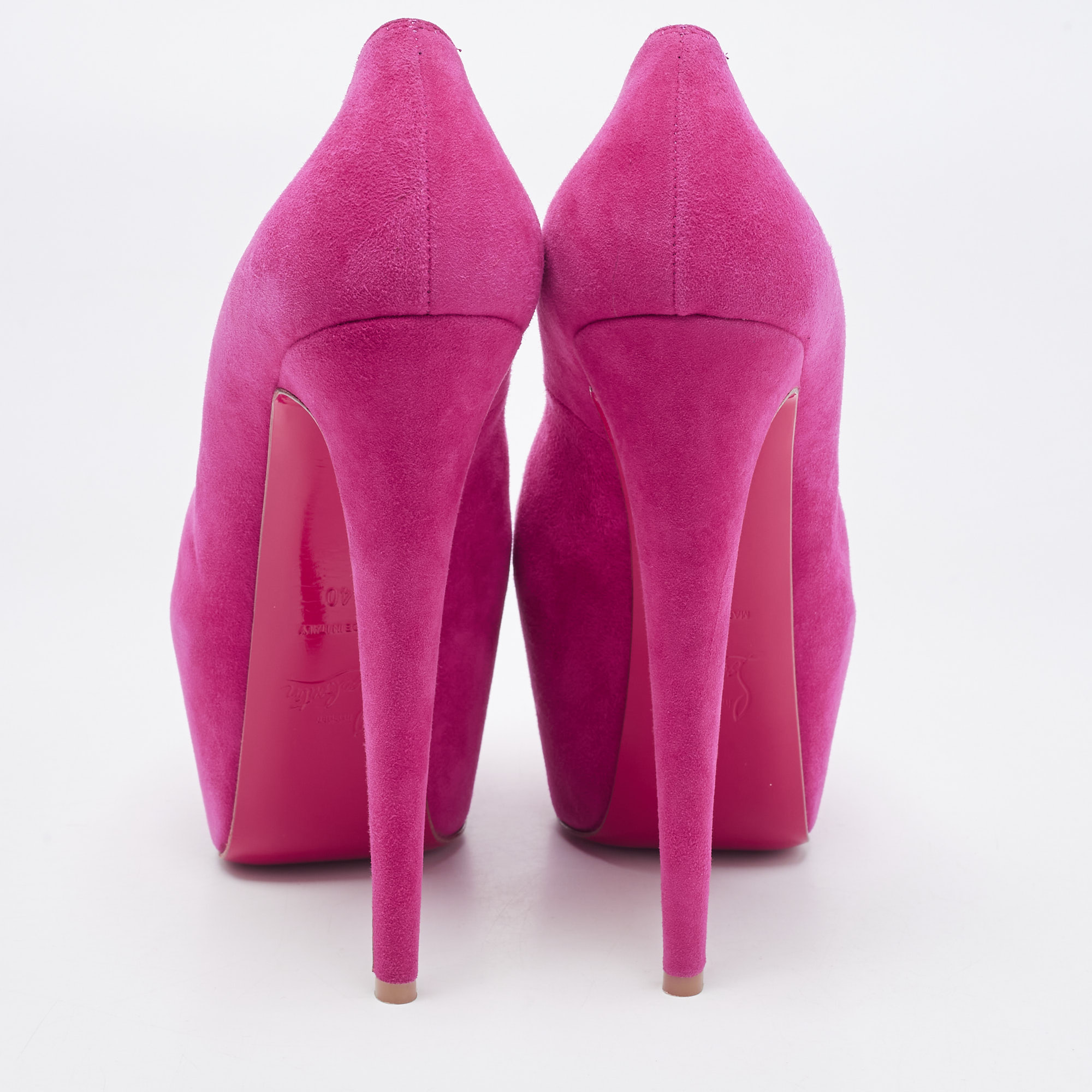 Christian Louboutin Pink Suede Highness Pumps Size 40