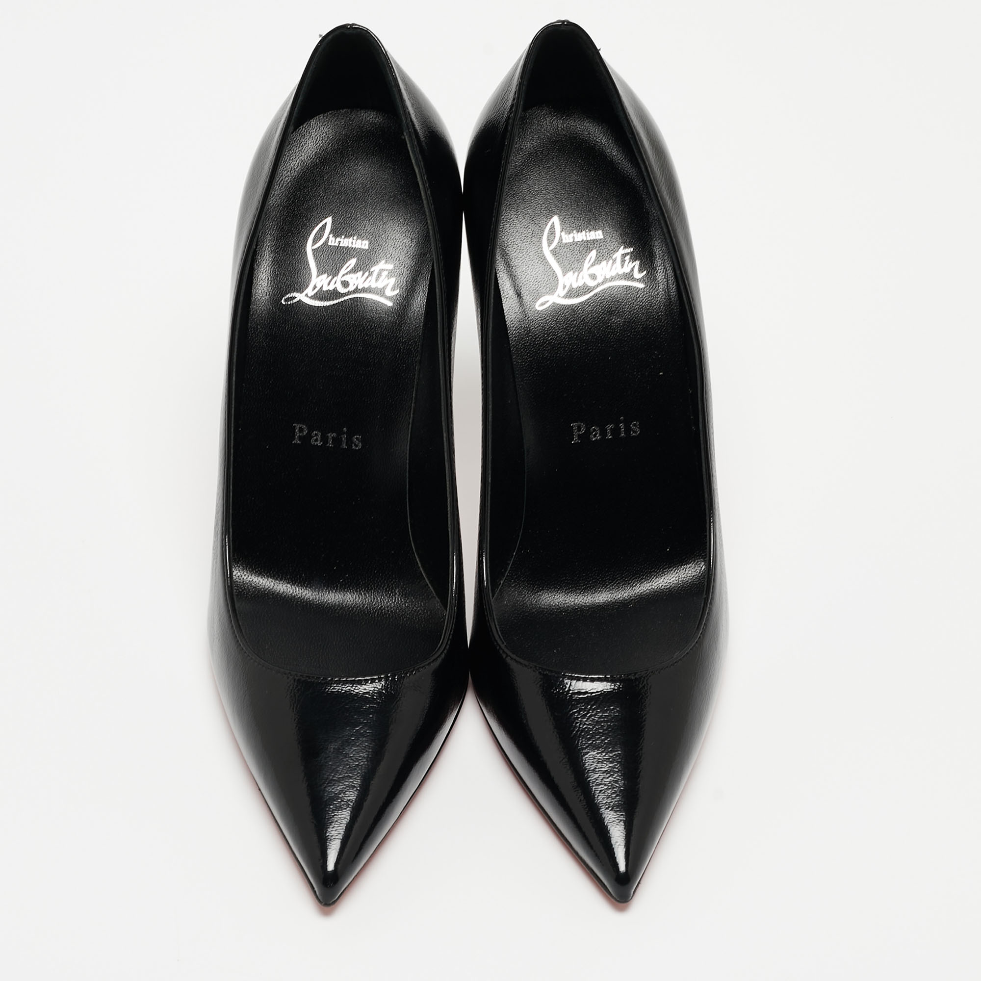Christian Louboutin Black Patent Leather So Kate Pumps Size 36