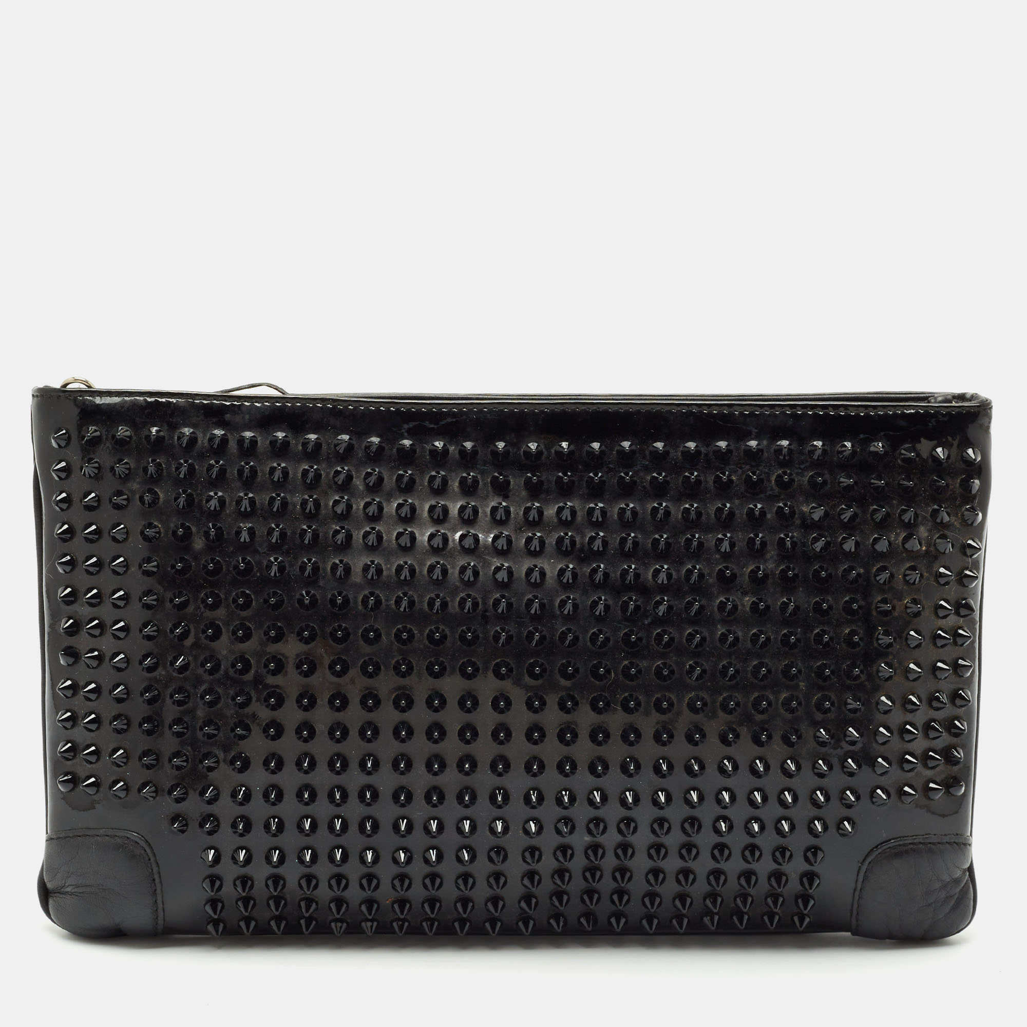 Christian Louboutin Black Patent and Leather Ruby Spike Clutch
Christian Louboutin Black Patent and Leather Ruby Spike Clutch