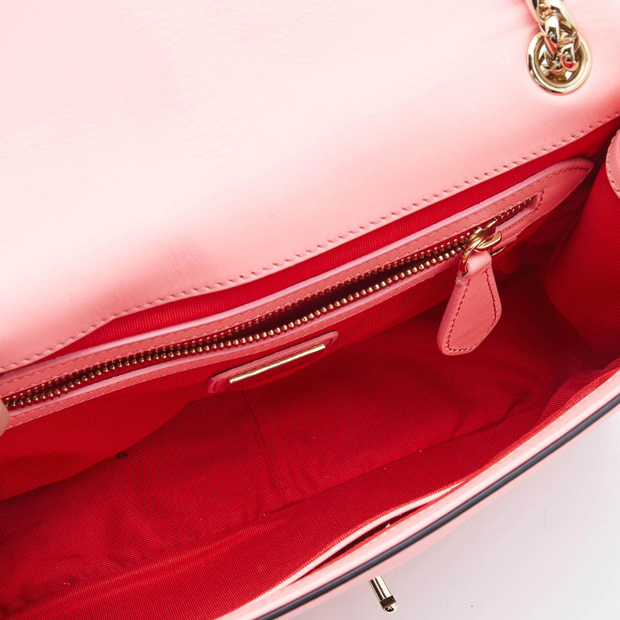 Christian Louboutin Pink Leather Sweet Charity Shoulder Bag