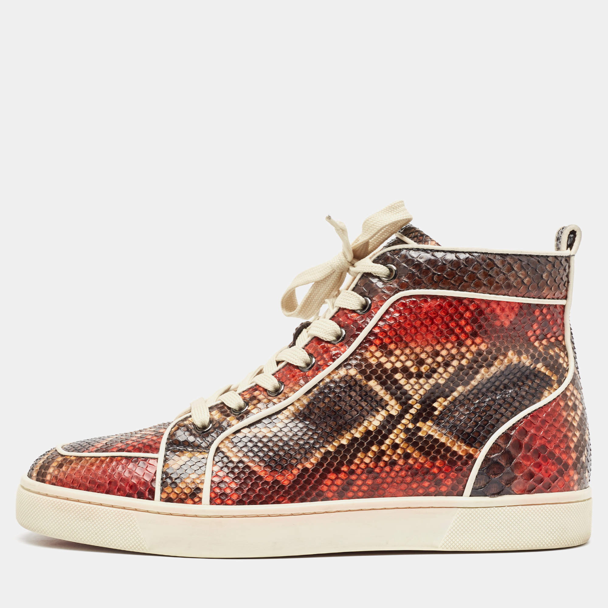 Christian Louboutin Multicolor Python Rantus Orlato Sneakers Size 41