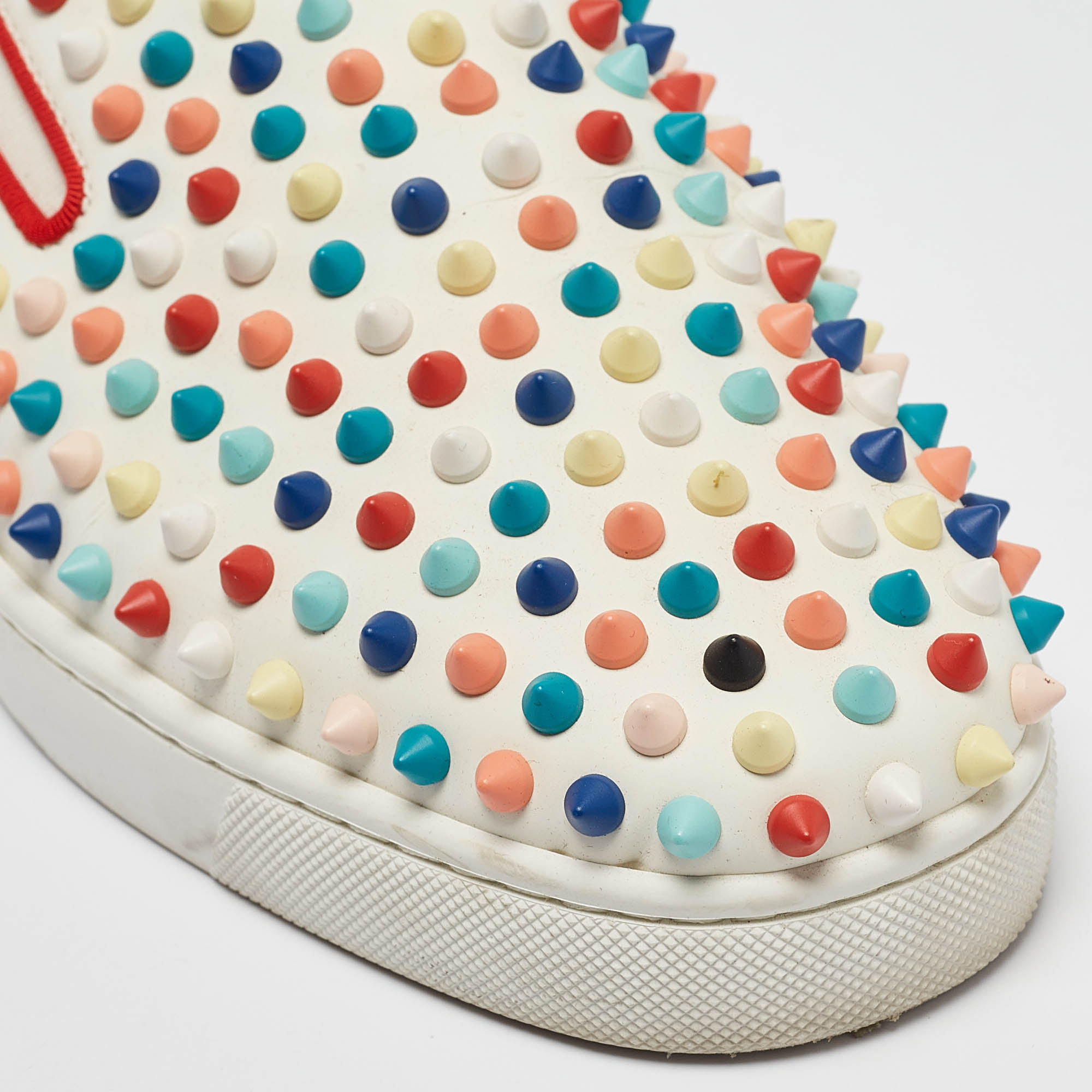 Christian Louboutin Multicolor Leather Roller Boat  Sneakers Size 40