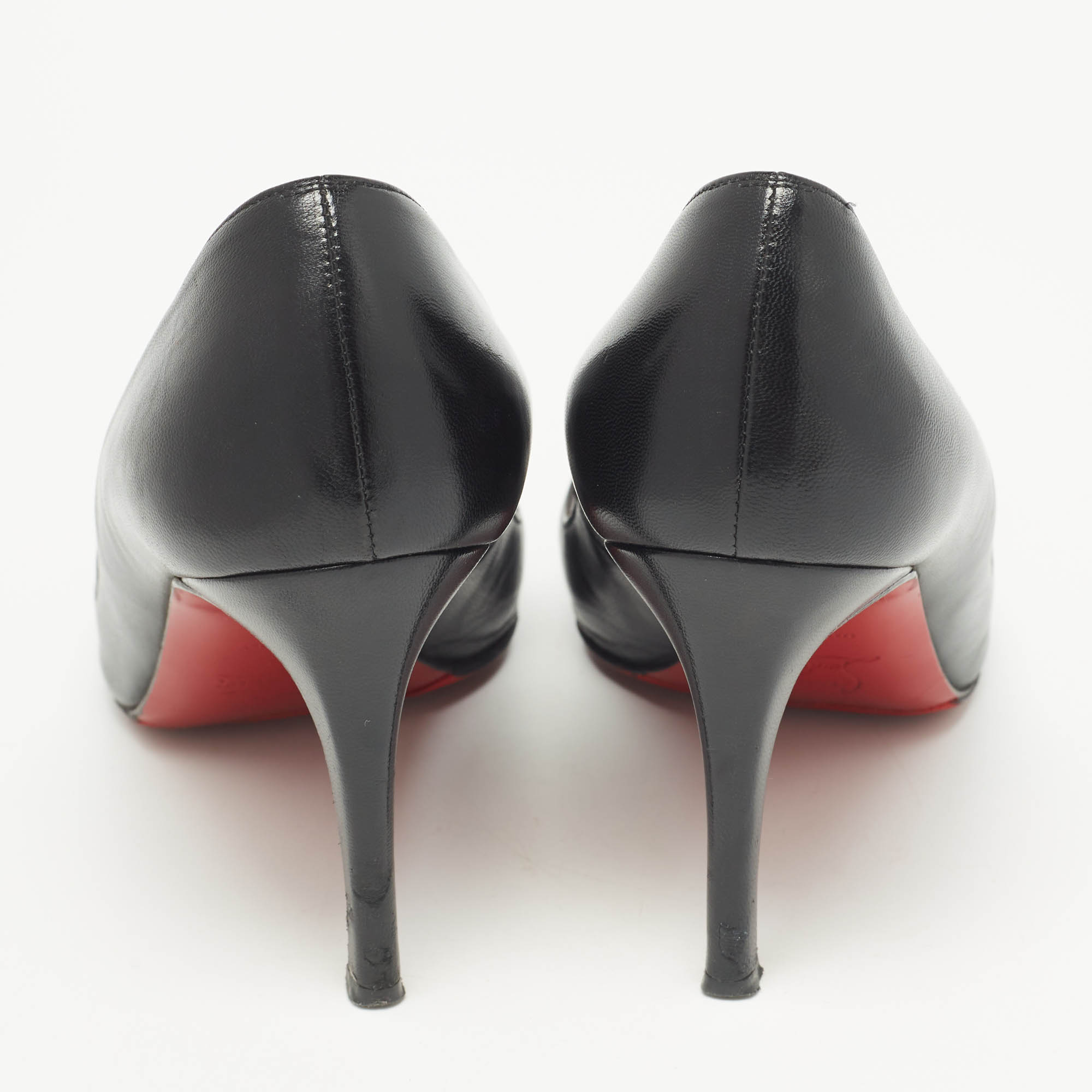 Christian Louboutin Black Leather Pigalle Pumps Size 36