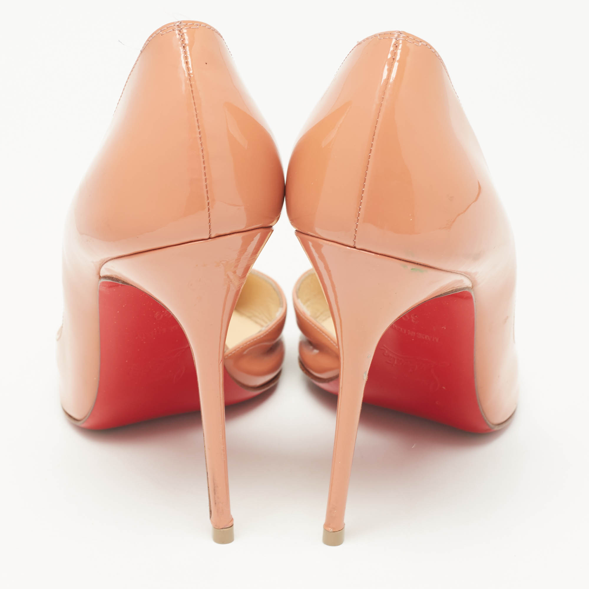 Christian Louboutin Pink Patent Leather Iriza Pumps Size 39