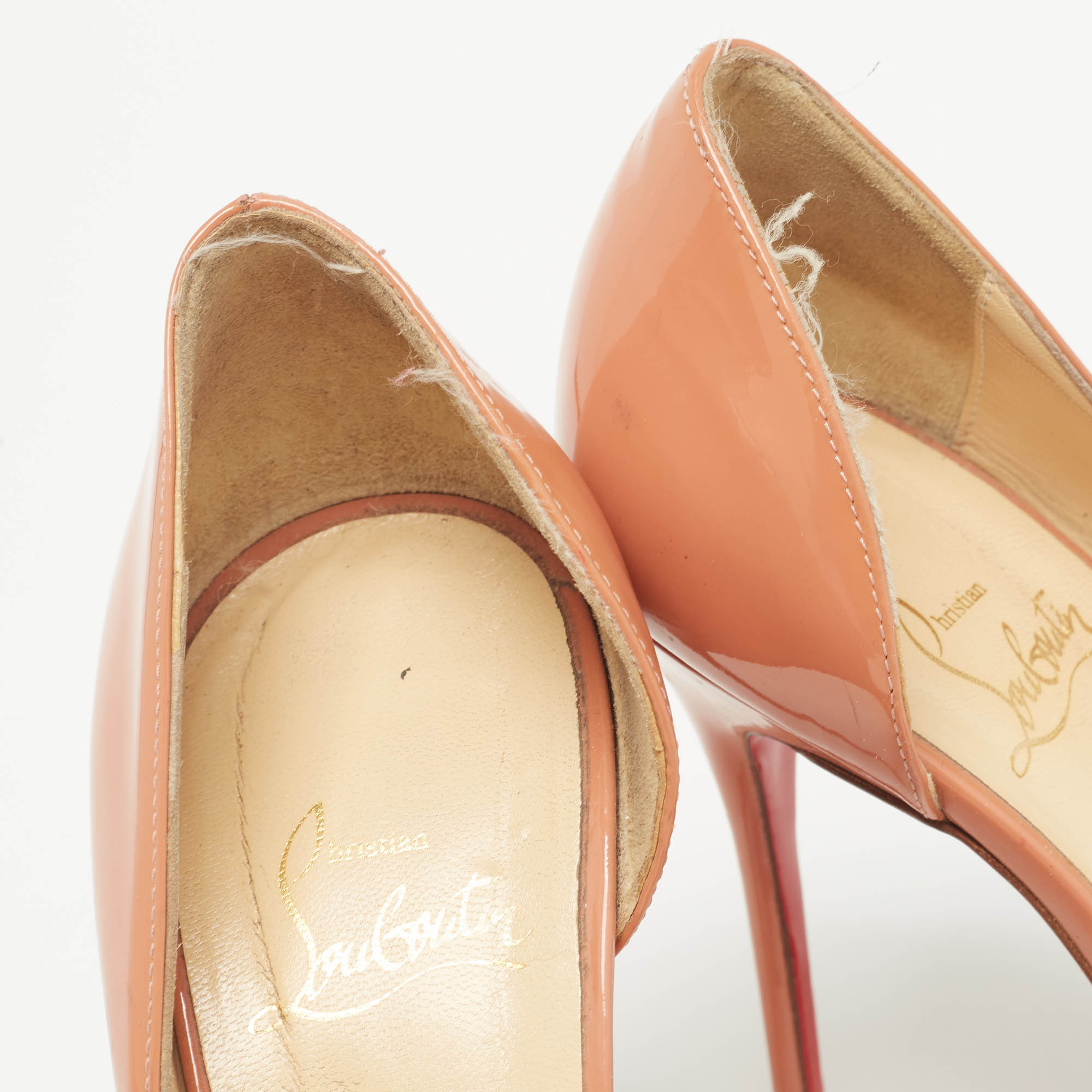 Christian Louboutin Pink Patent Leather Iriza Pumps Size 39