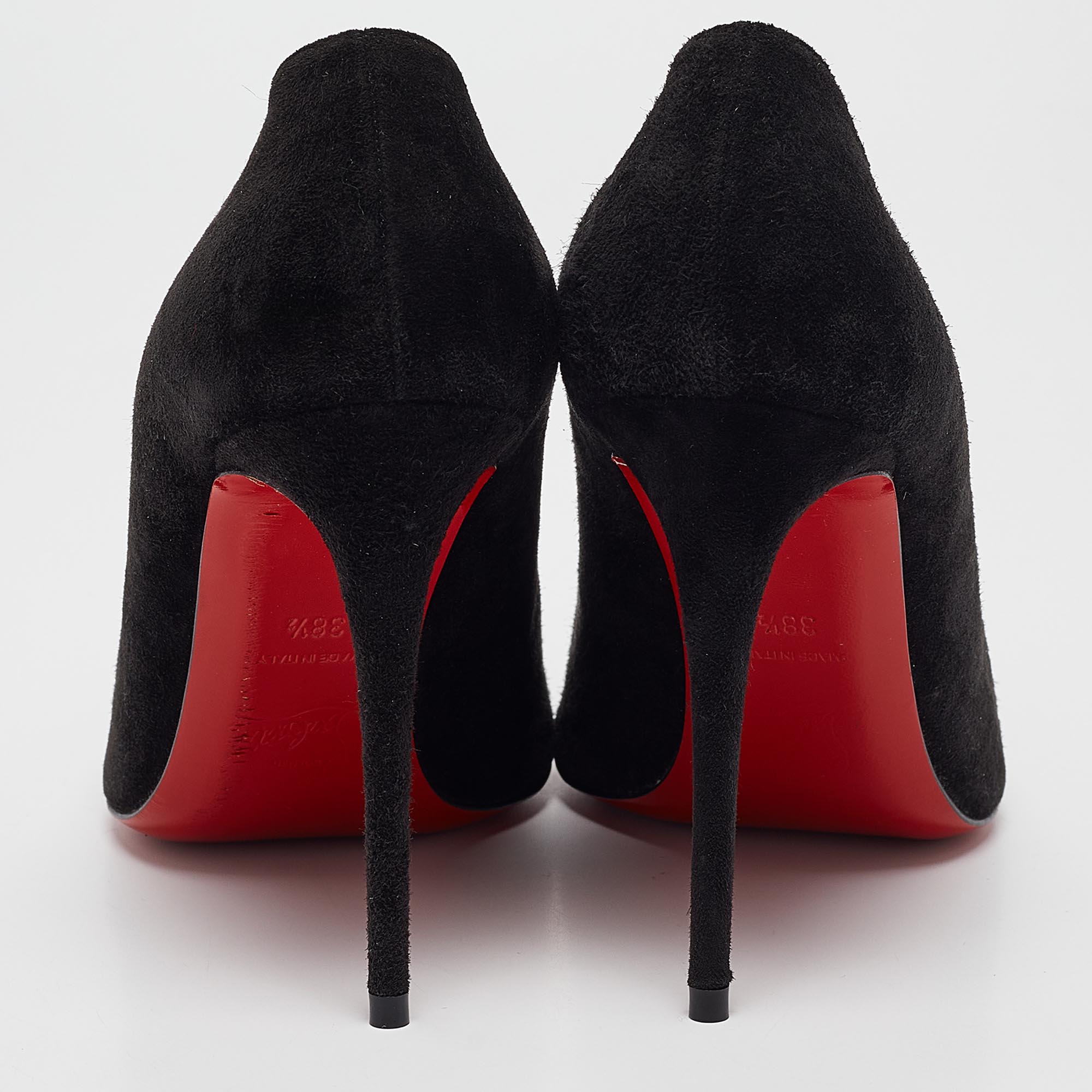 Christian Louboutin Black Suede Corneille Pumps Size 38.5