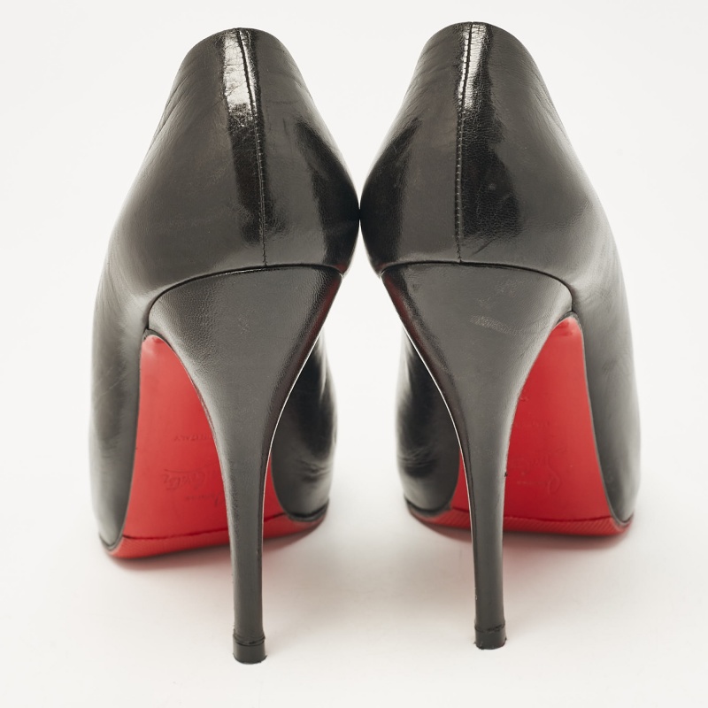 Christian Louboutin Black Leather Rolando Pumps Size 38